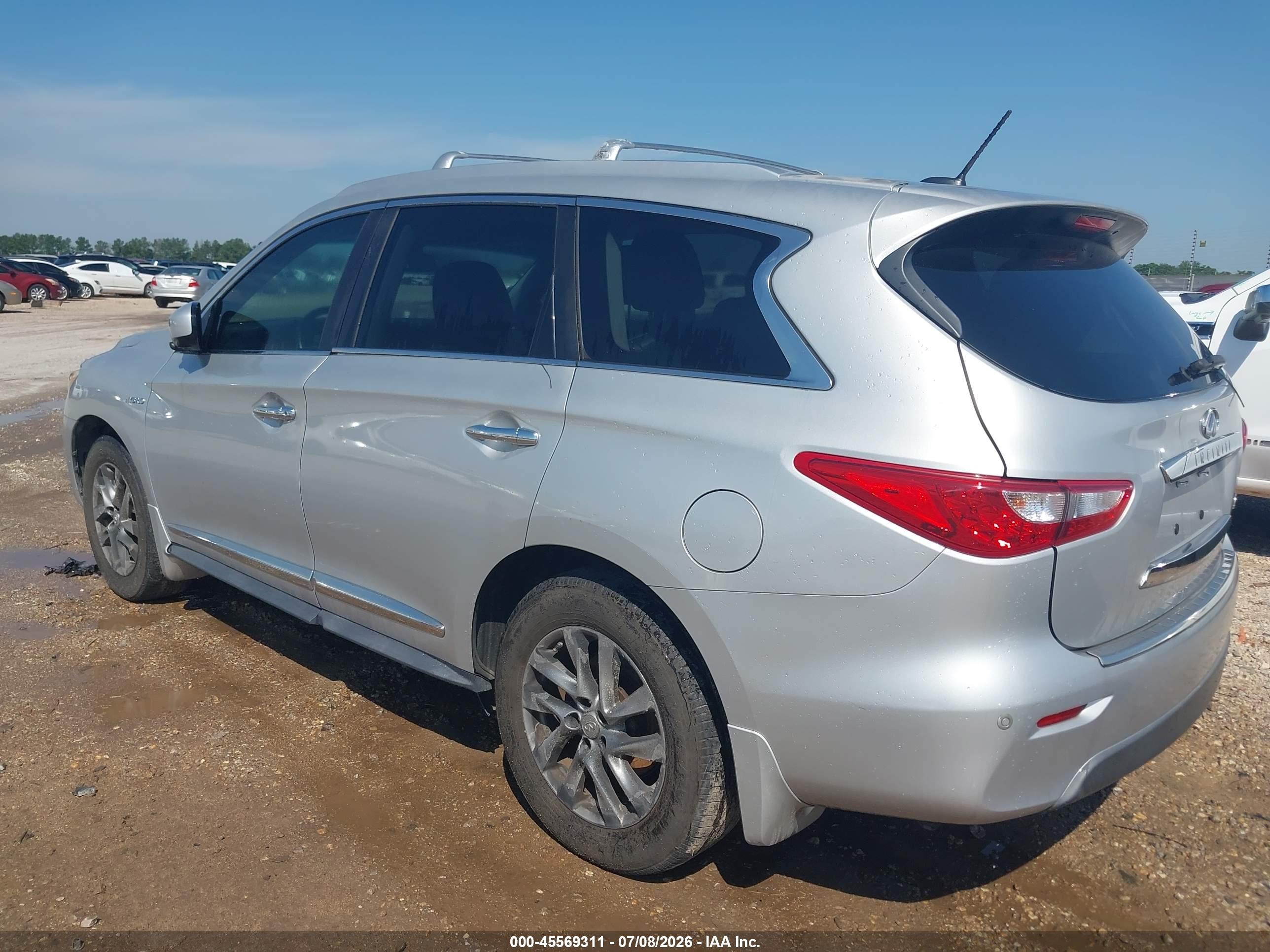 2014 Infiniti Qx60 Hybrid   Silver vin: 5N1CL0MM9EC524234