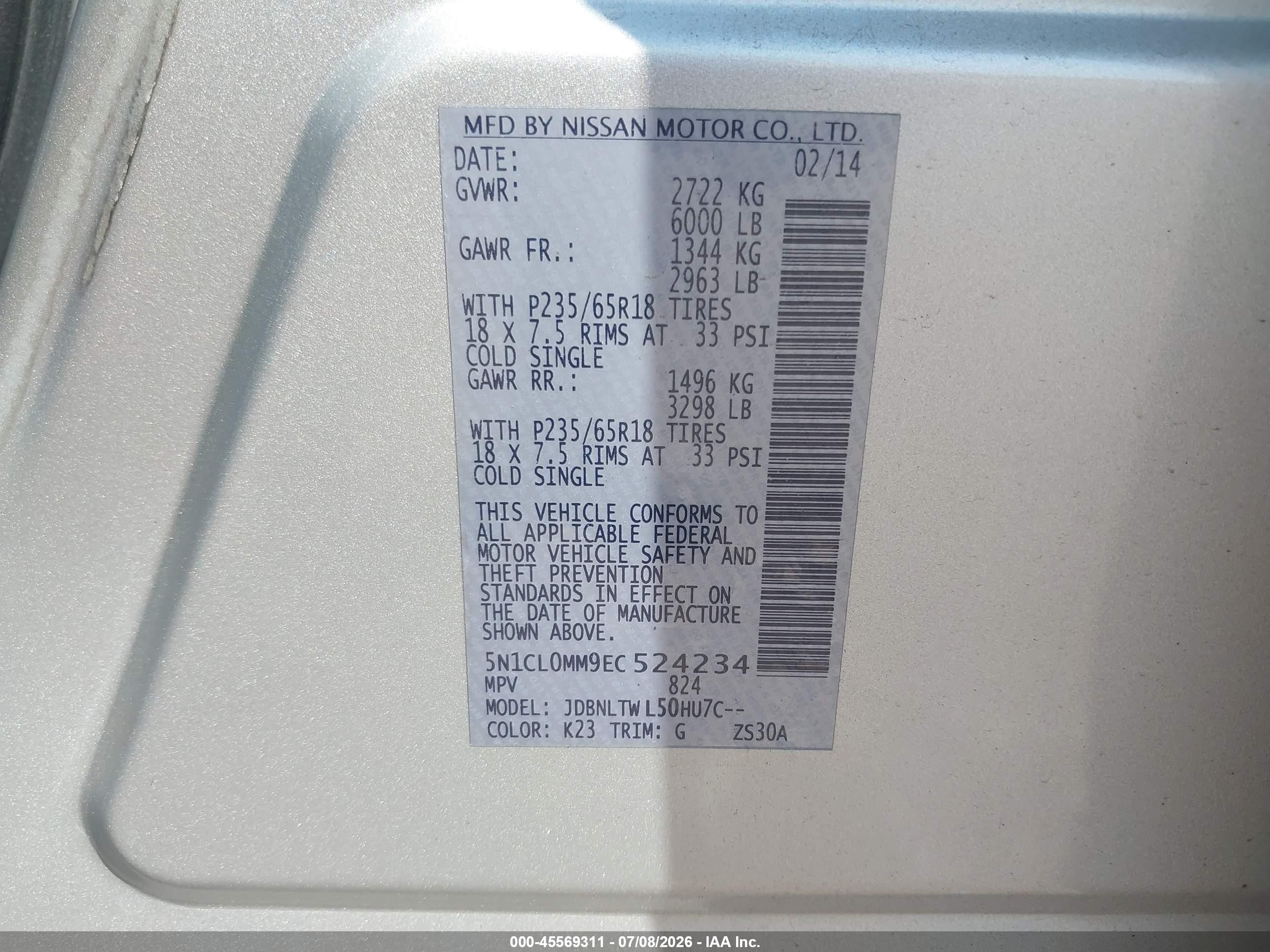 2014 Infiniti Qx60 Hybrid   Silver vin: 5N1CL0MM9EC524234
