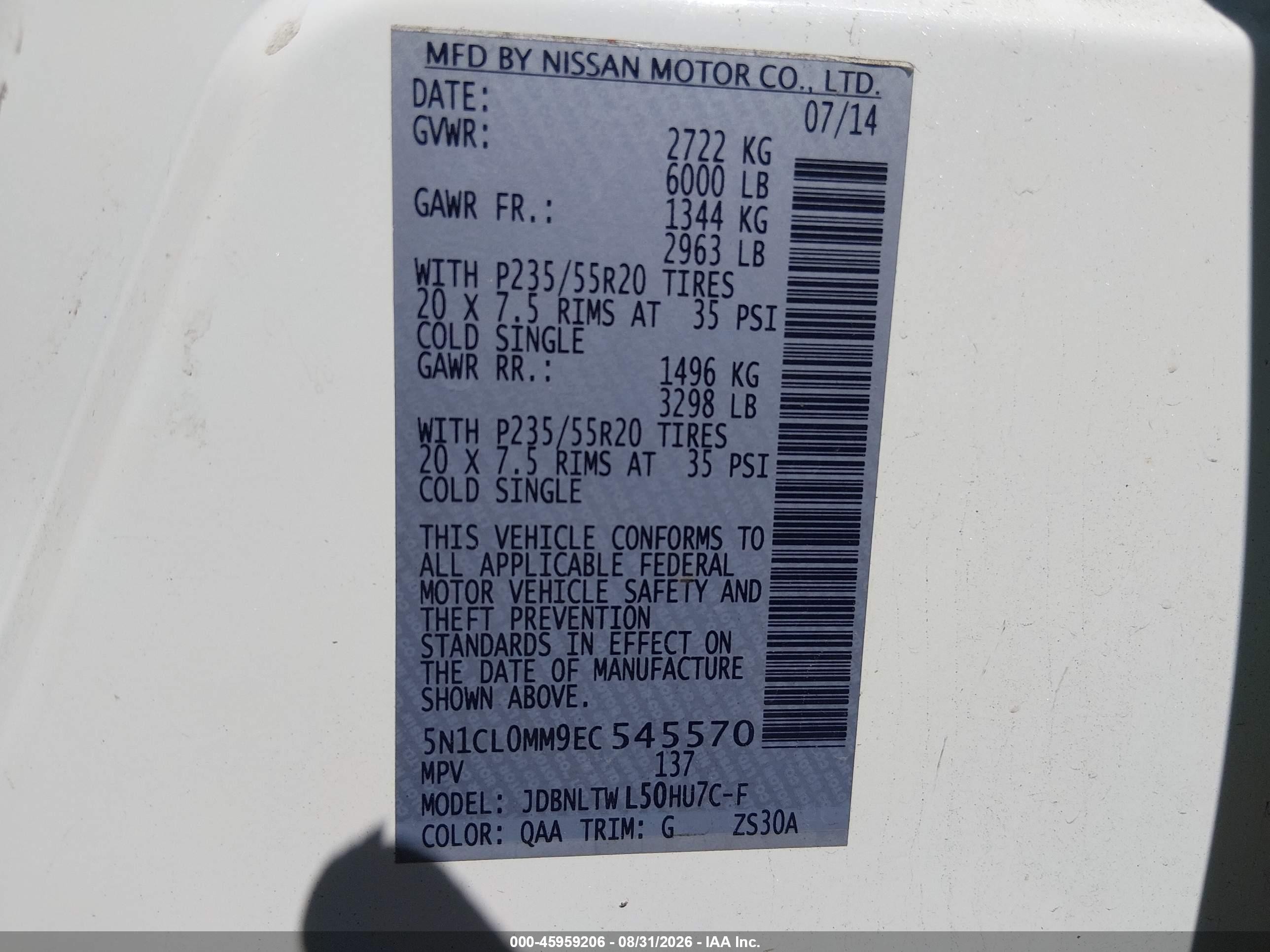 2014 Infiniti Qx60 Hybrid   White vin: 5N1CL0MM9EC545570