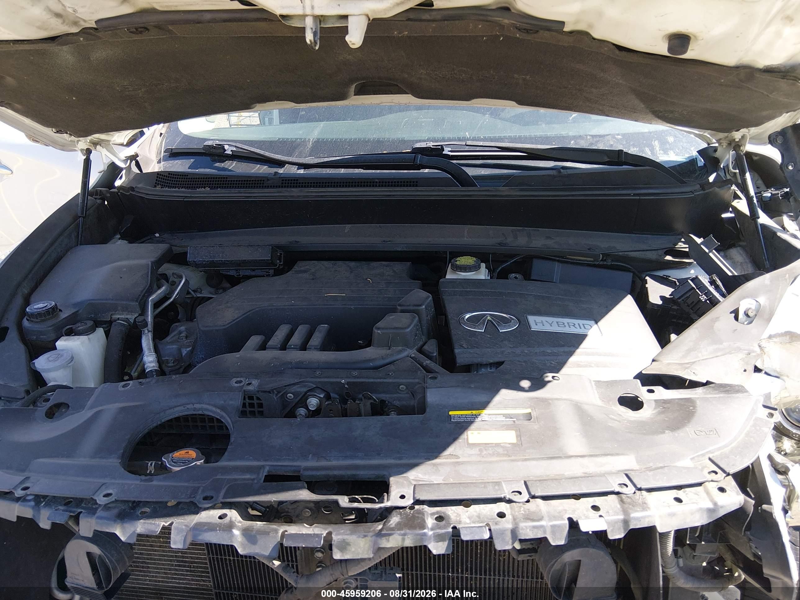 2014 Infiniti Qx60 Hybrid   White vin: 5N1CL0MM9EC545570
