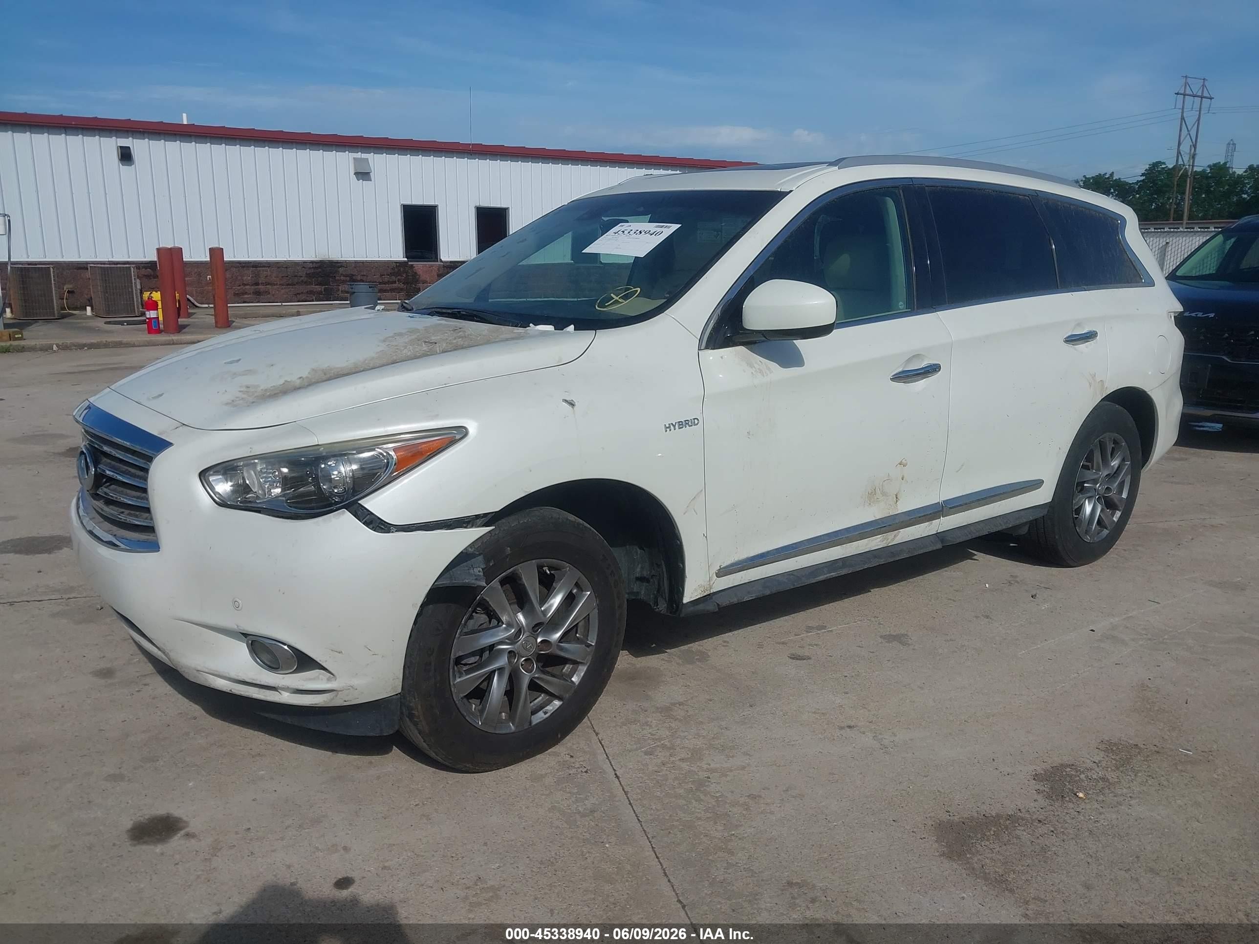2015 Infiniti Qx60 Hybrid   White vin: 5N1CL0MM9FC507208