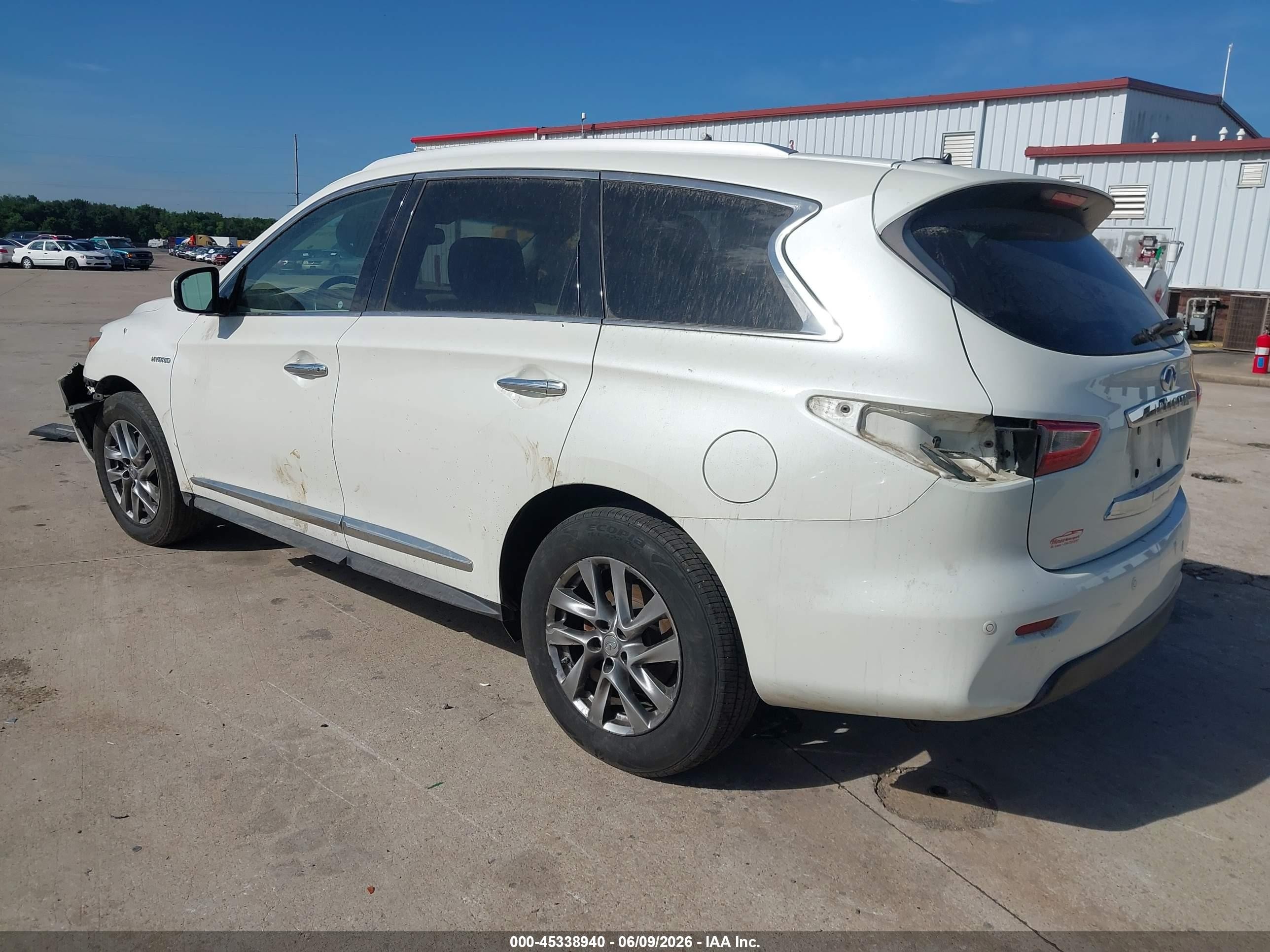 2015 Infiniti Qx60 Hybrid   White vin: 5N1CL0MM9FC507208