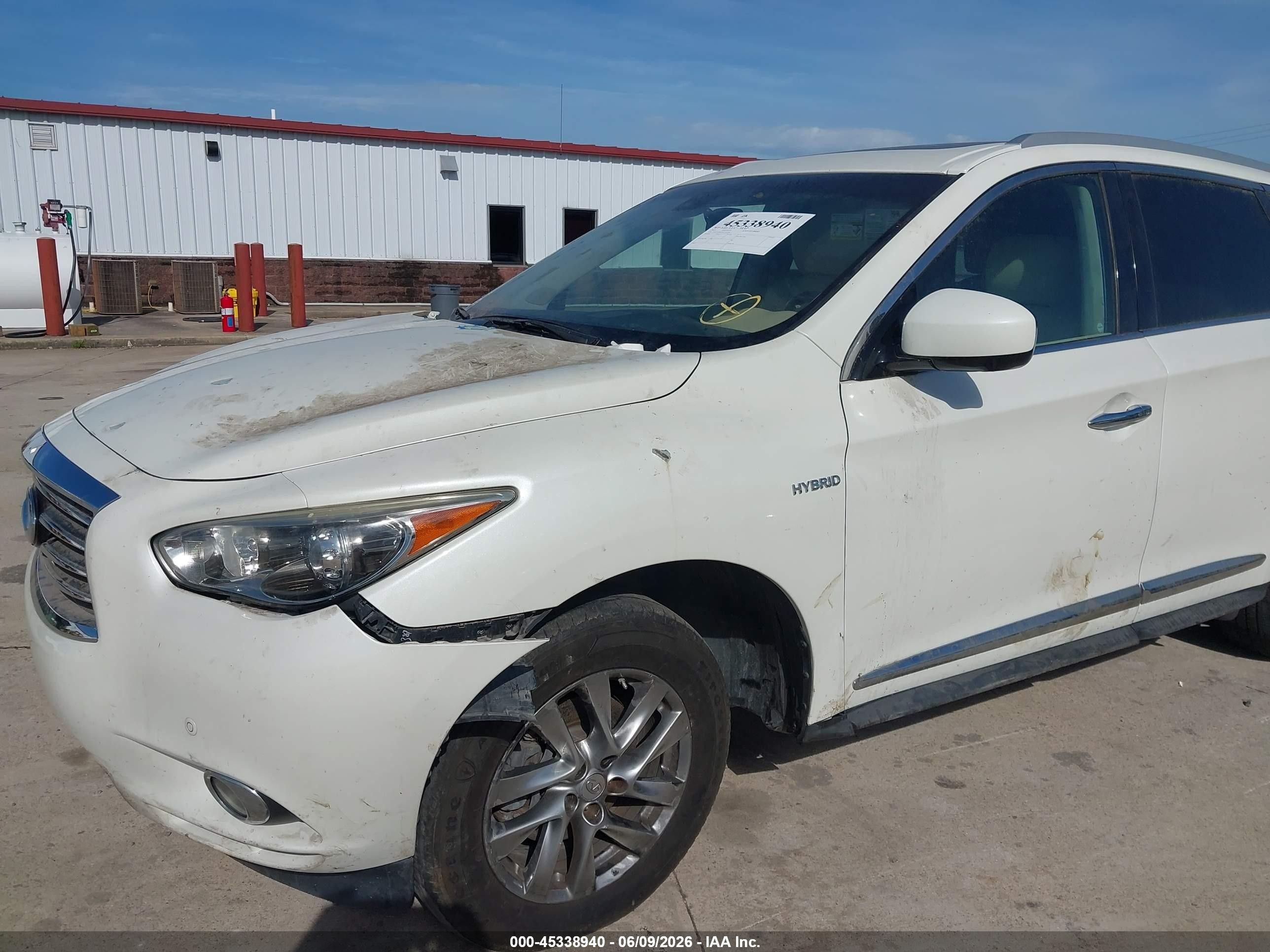 2015 Infiniti Qx60 Hybrid   White vin: 5N1CL0MM9FC507208