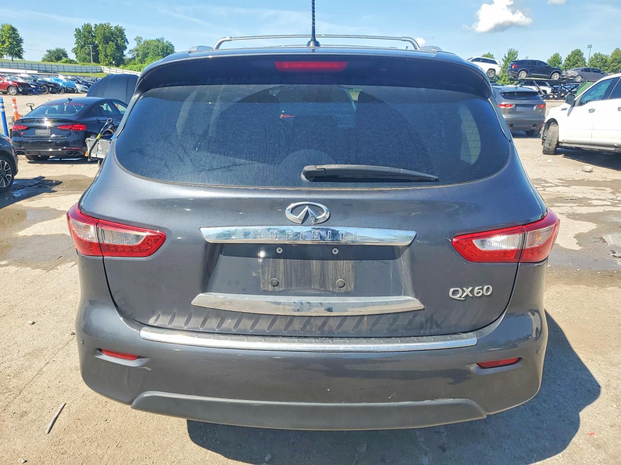 2014 Infiniti Qx60 Hybrid Gray vin: 5N1CL0MN1EC518579