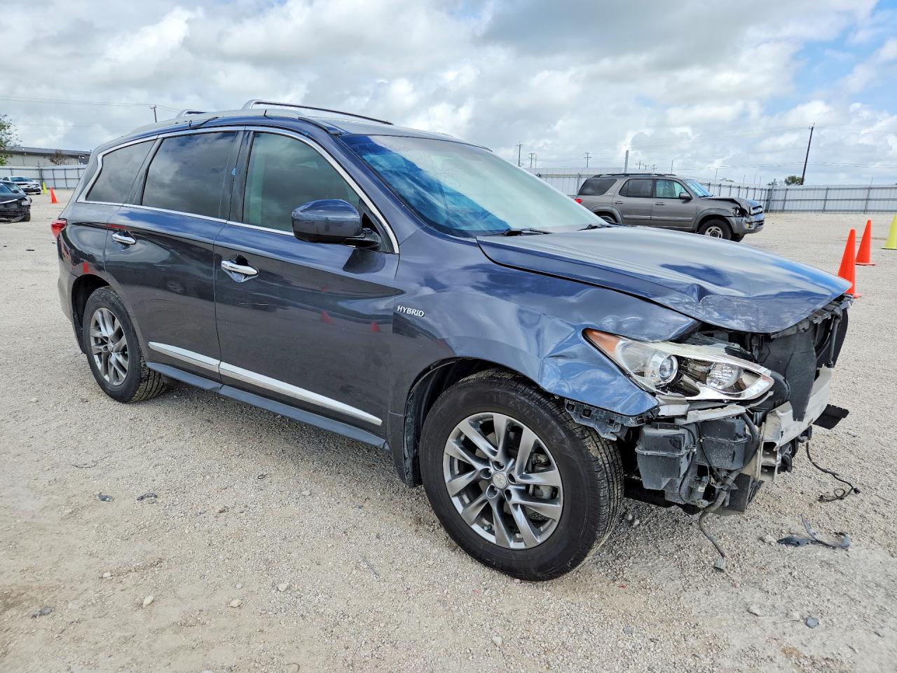 2014 Infiniti Qx60 Hybrid Gray vin: 5N1CL0MN2EC523824