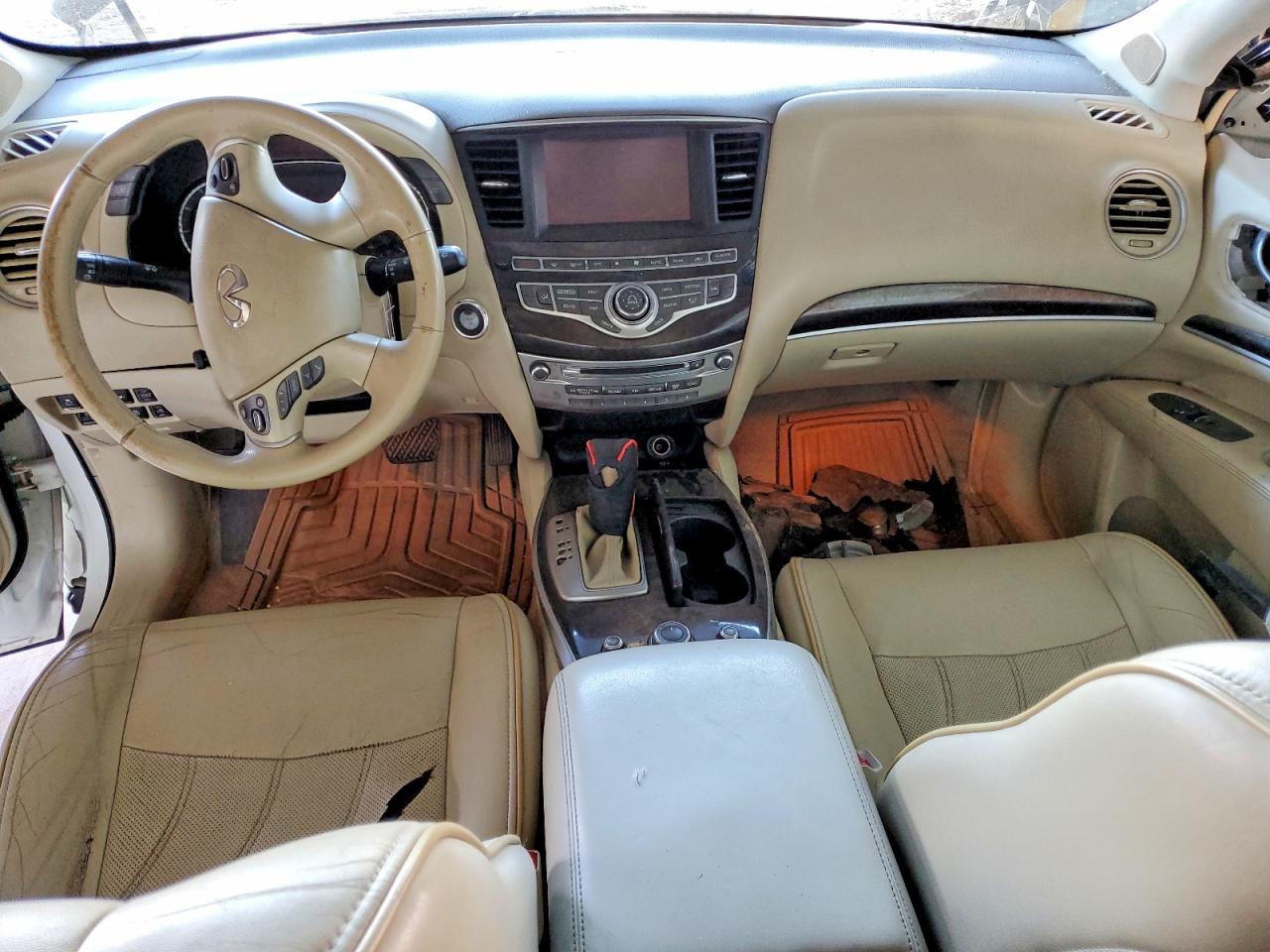 2014 Infiniti Qx60 Hybrid White vin: 5N1CL0MN4EC516048