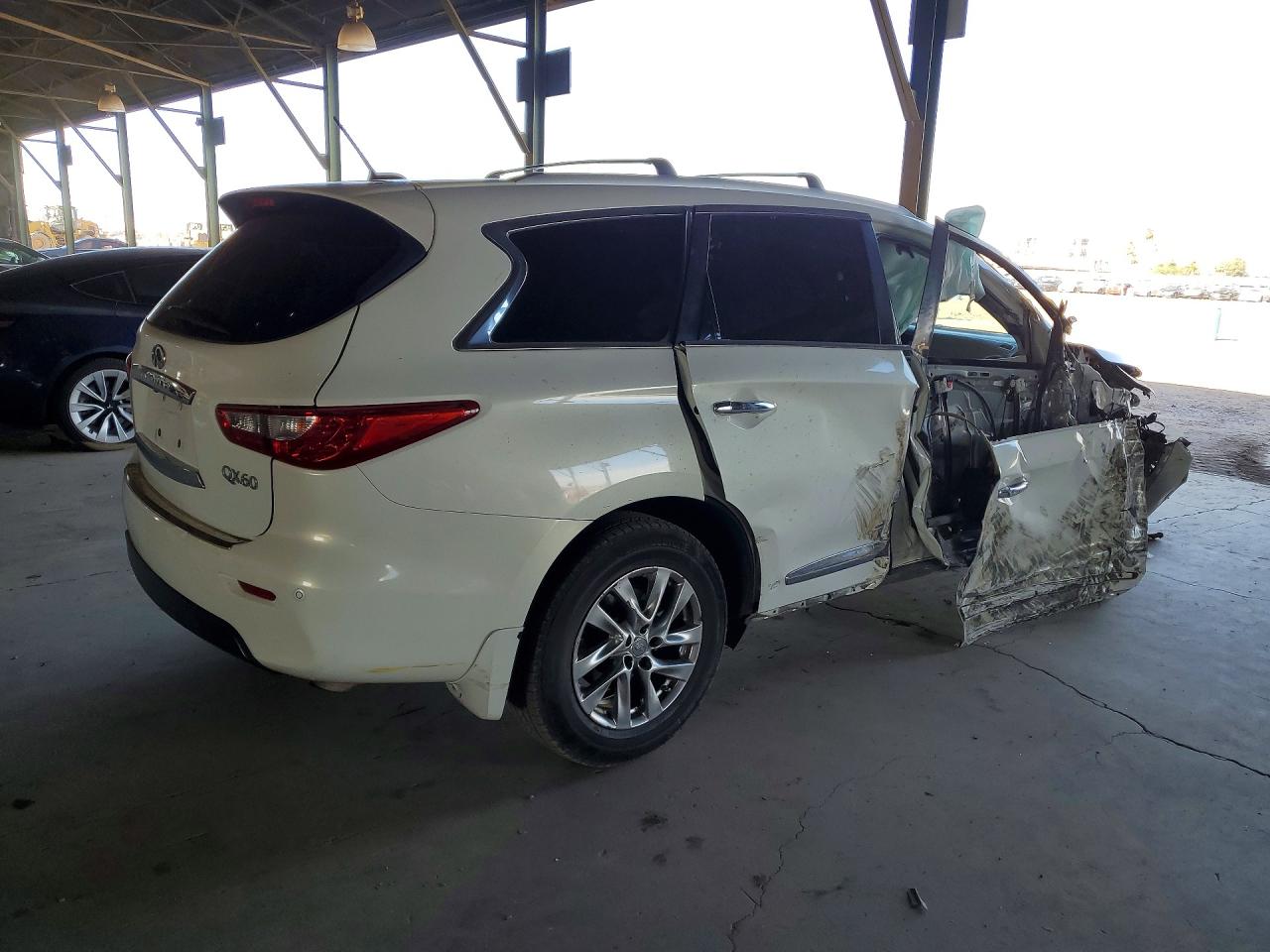 2014 Infiniti Qx60 Hybrid White vin: 5N1CL0MN4EC516048
