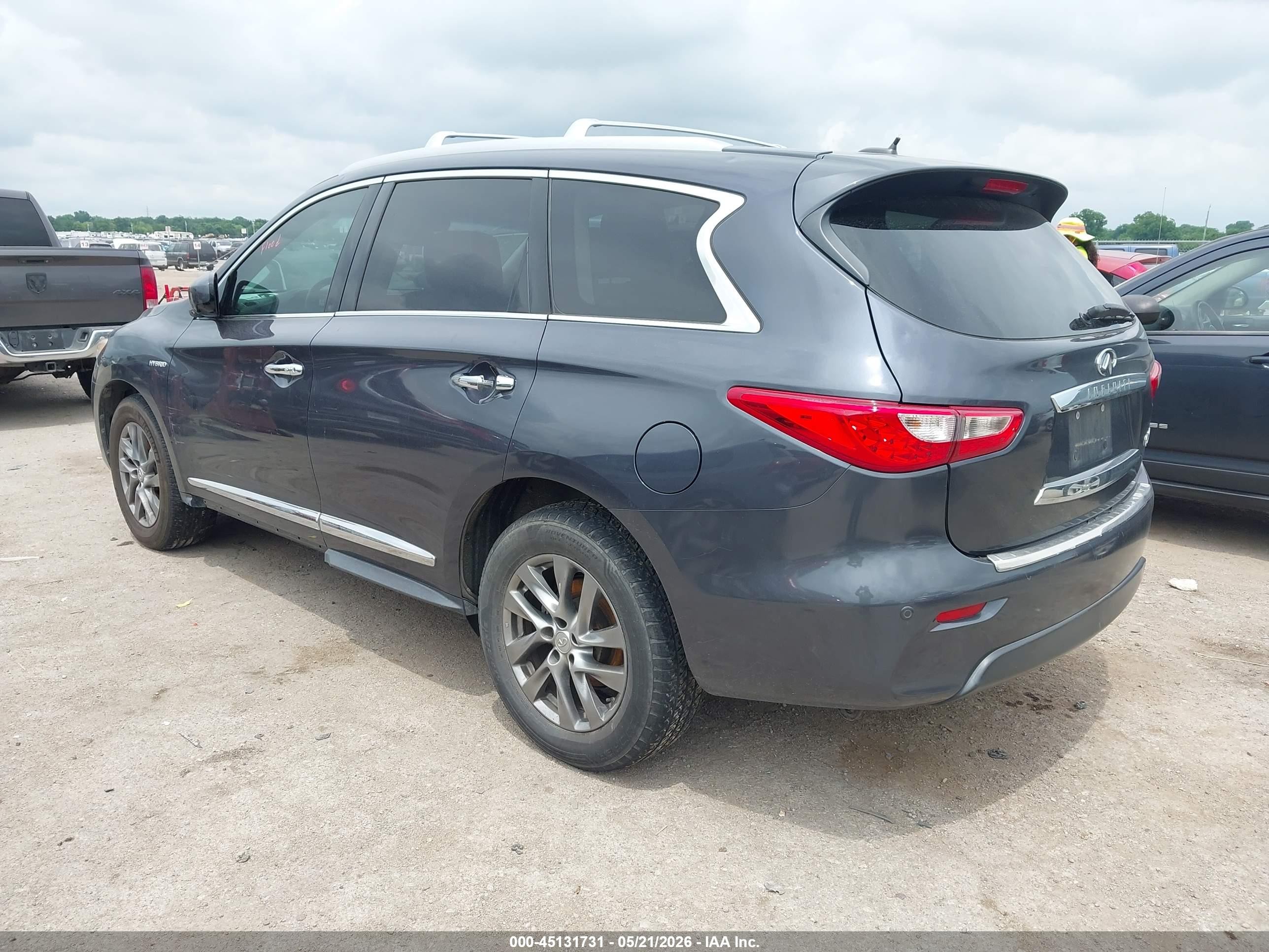 2014 Infiniti Qx60 Hybrid   Gray vin: 5N1CL0MN6EC526404