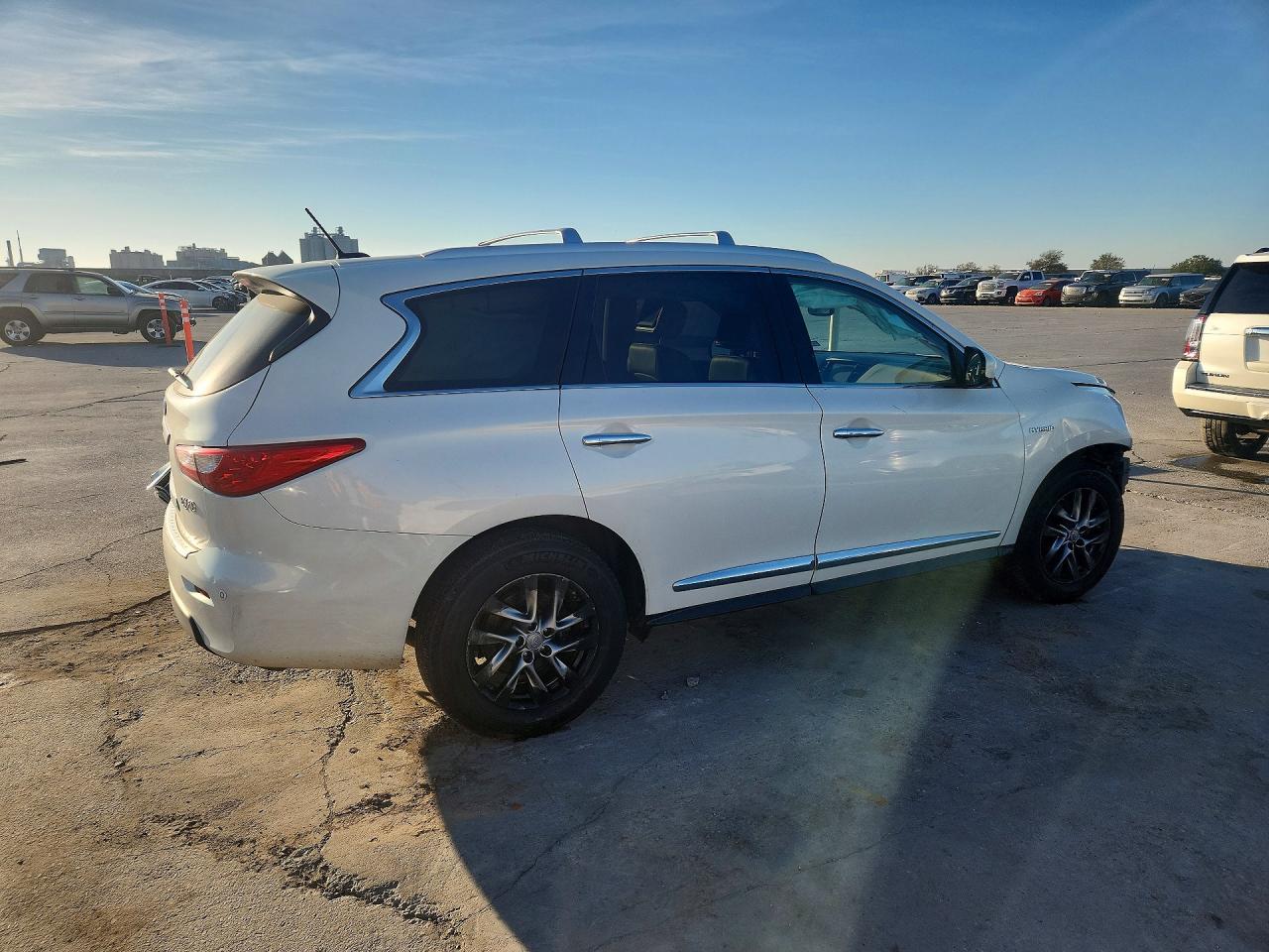 2014 Infiniti Qx60 Hybrid Base White vin: 5N1CL0MN6EC533045
