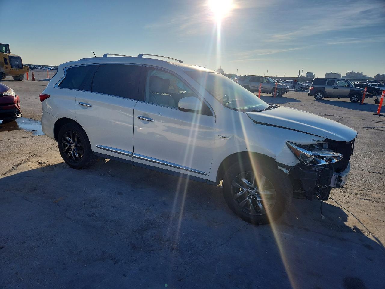 2014 Infiniti Qx60 Hybrid Base White vin: 5N1CL0MN6EC533045