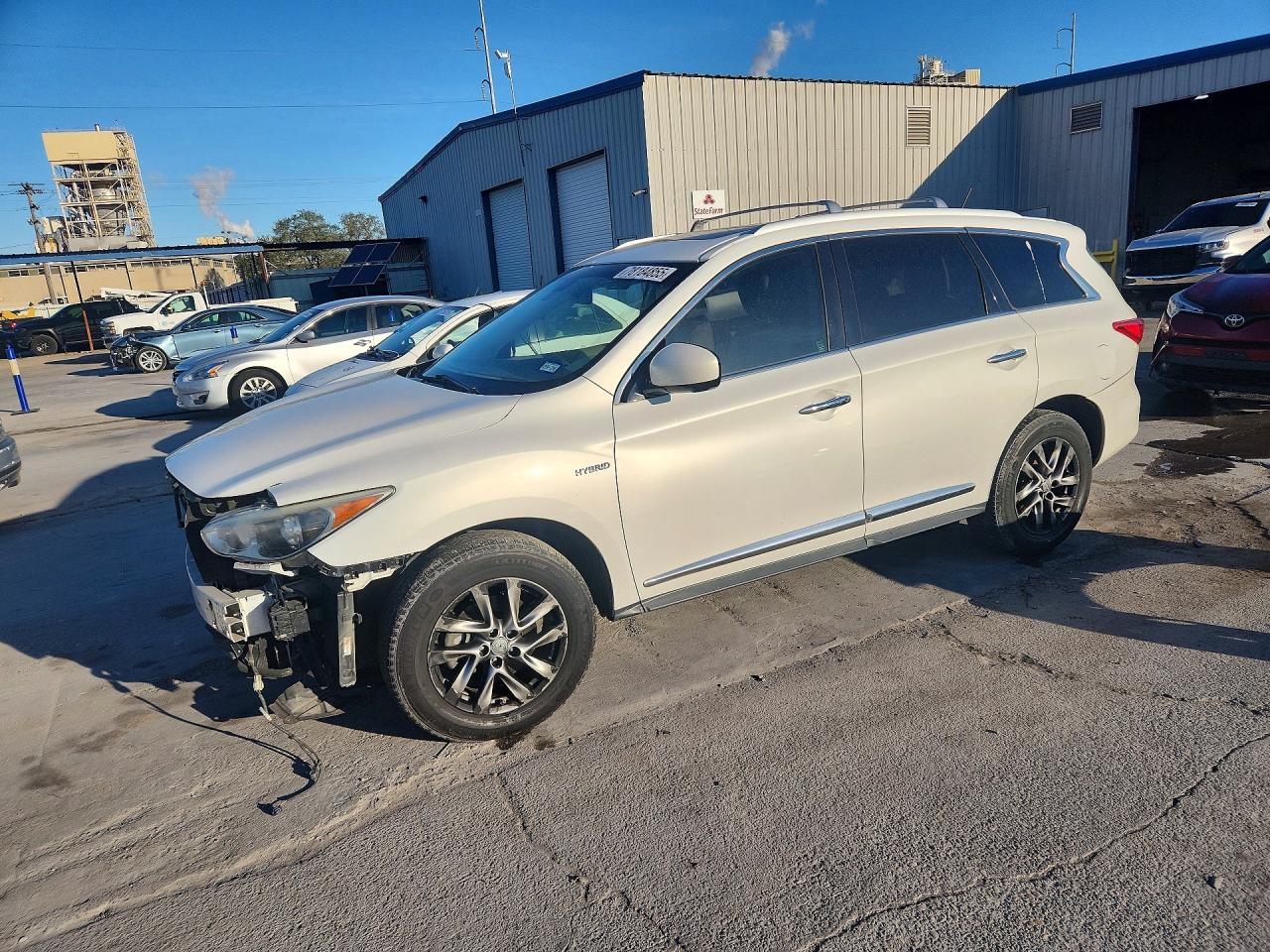 2014 Infiniti Qx60 Hybrid Base Белый vin: 5N1CL0MN6EC533045