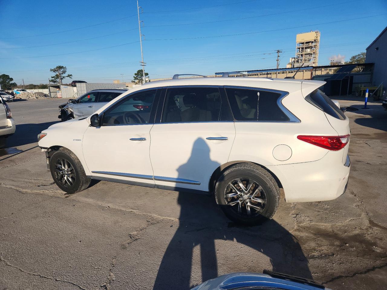 2014 Infiniti Qx60 Hybrid Base White vin: 5N1CL0MN6EC533045