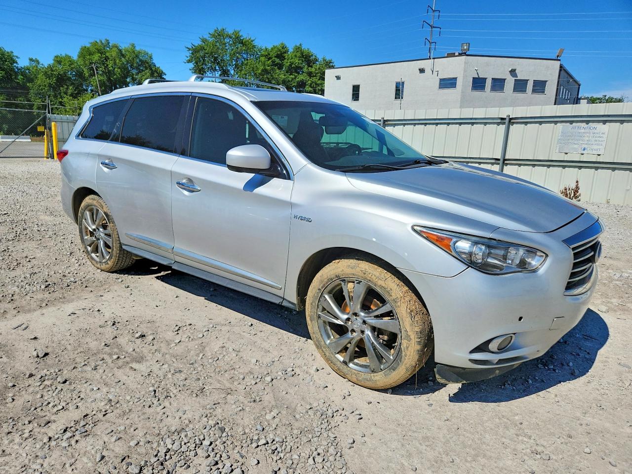 2014 Infiniti Qx60 Hybrid Silver vin: 5N1CL0MN8EC520975