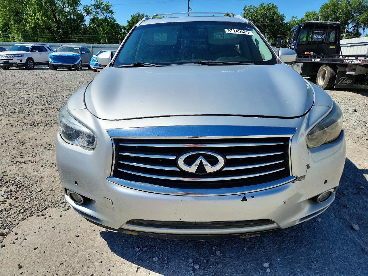 2014 Infiniti Qx60 Hybrid Silver vin: 5N1CL0MN8EC520975