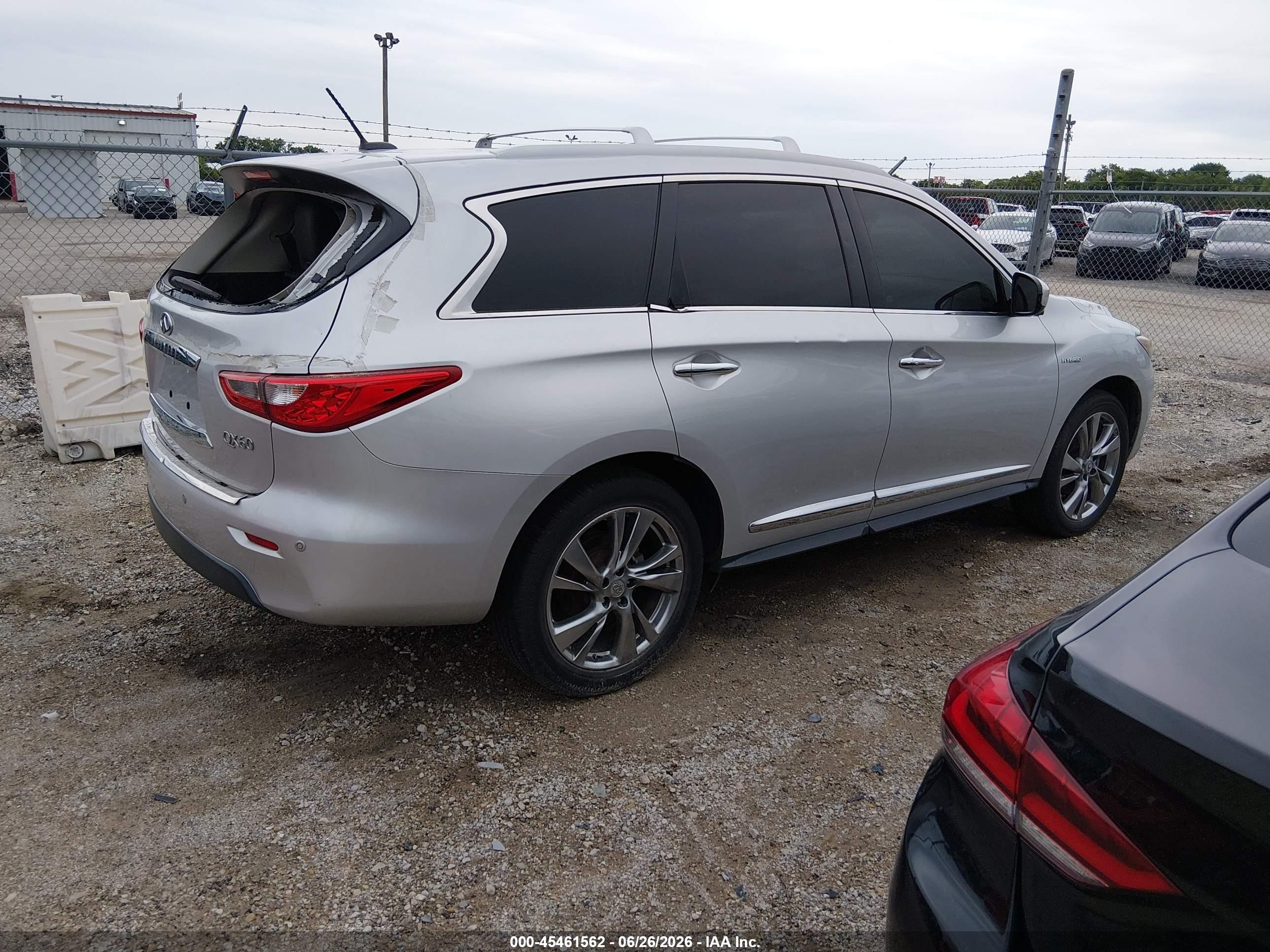 2014 Infiniti Qx60 Hybrid   Silver vin: 5N1CL0MN9EC527580