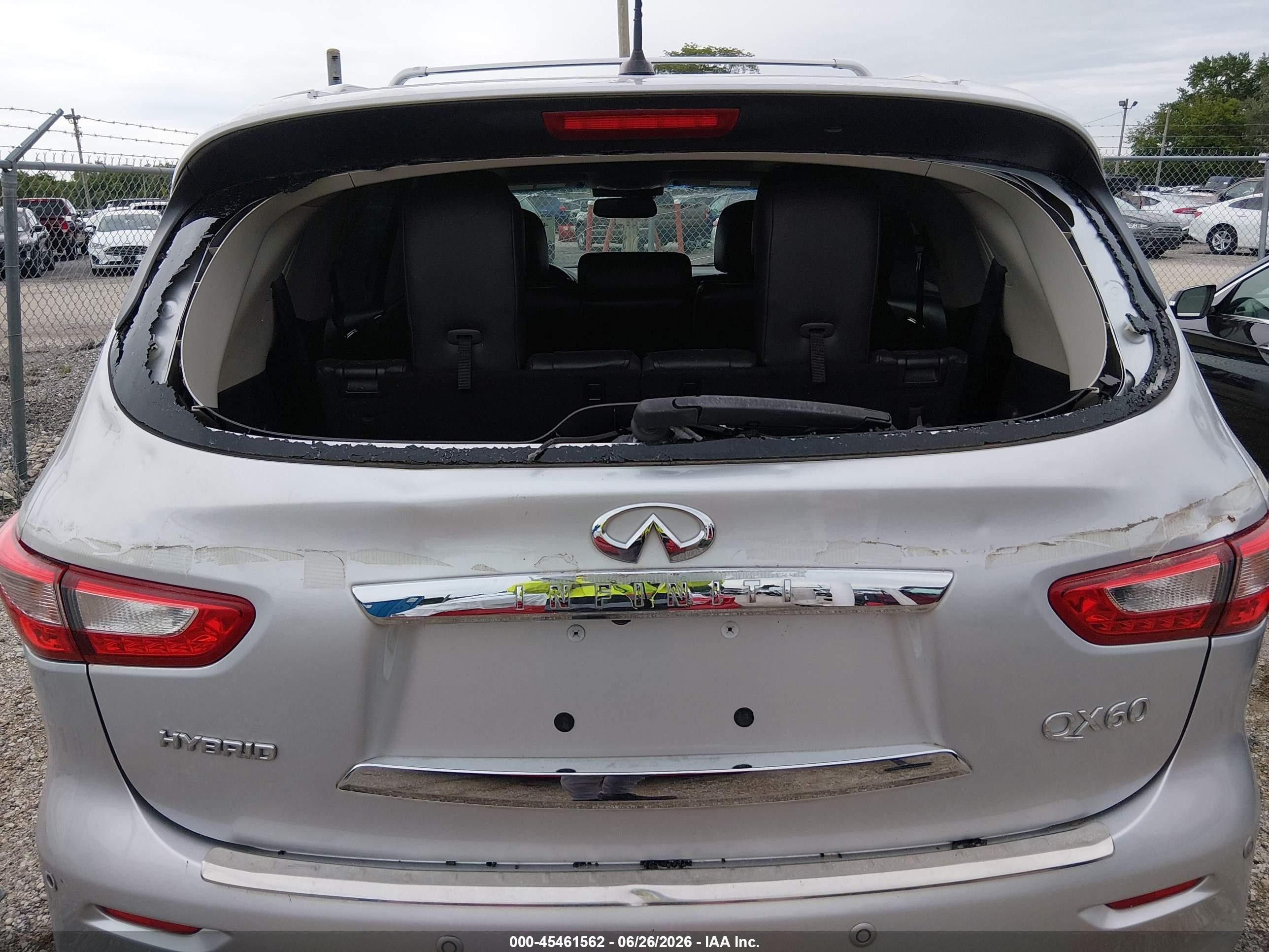 2014 Infiniti Qx60 Hybrid   Silver vin: 5N1CL0MN9EC527580