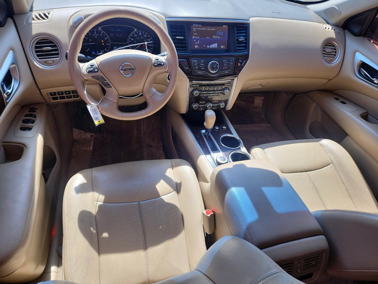 2014 Nissan Pathfinder Hybrid Sv White vin: 5N1CR2MM2EC643074