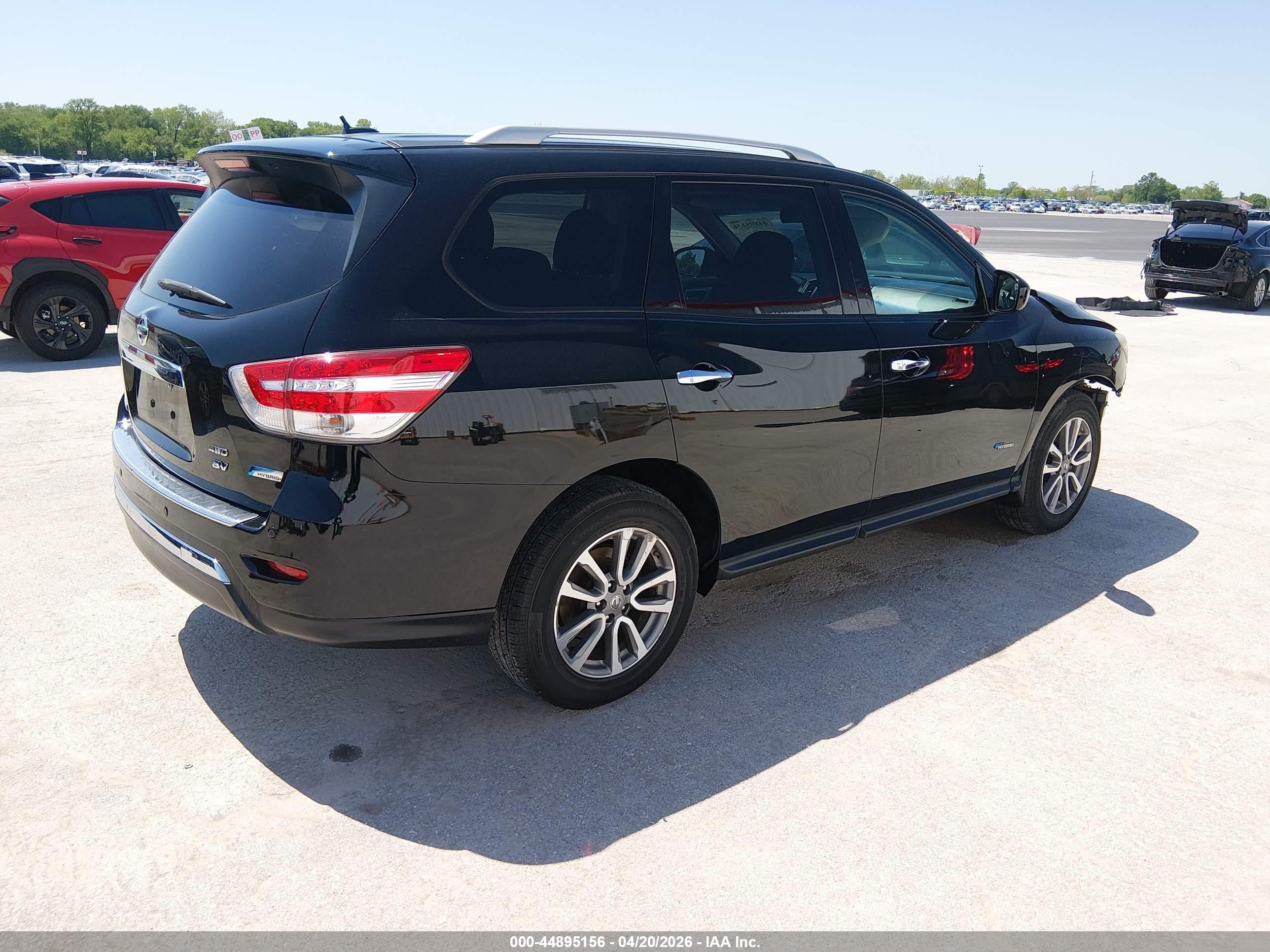 2014 Nissan Pathfinder Hybrid Sv Black vin: 5N1CR2MM5EC659950