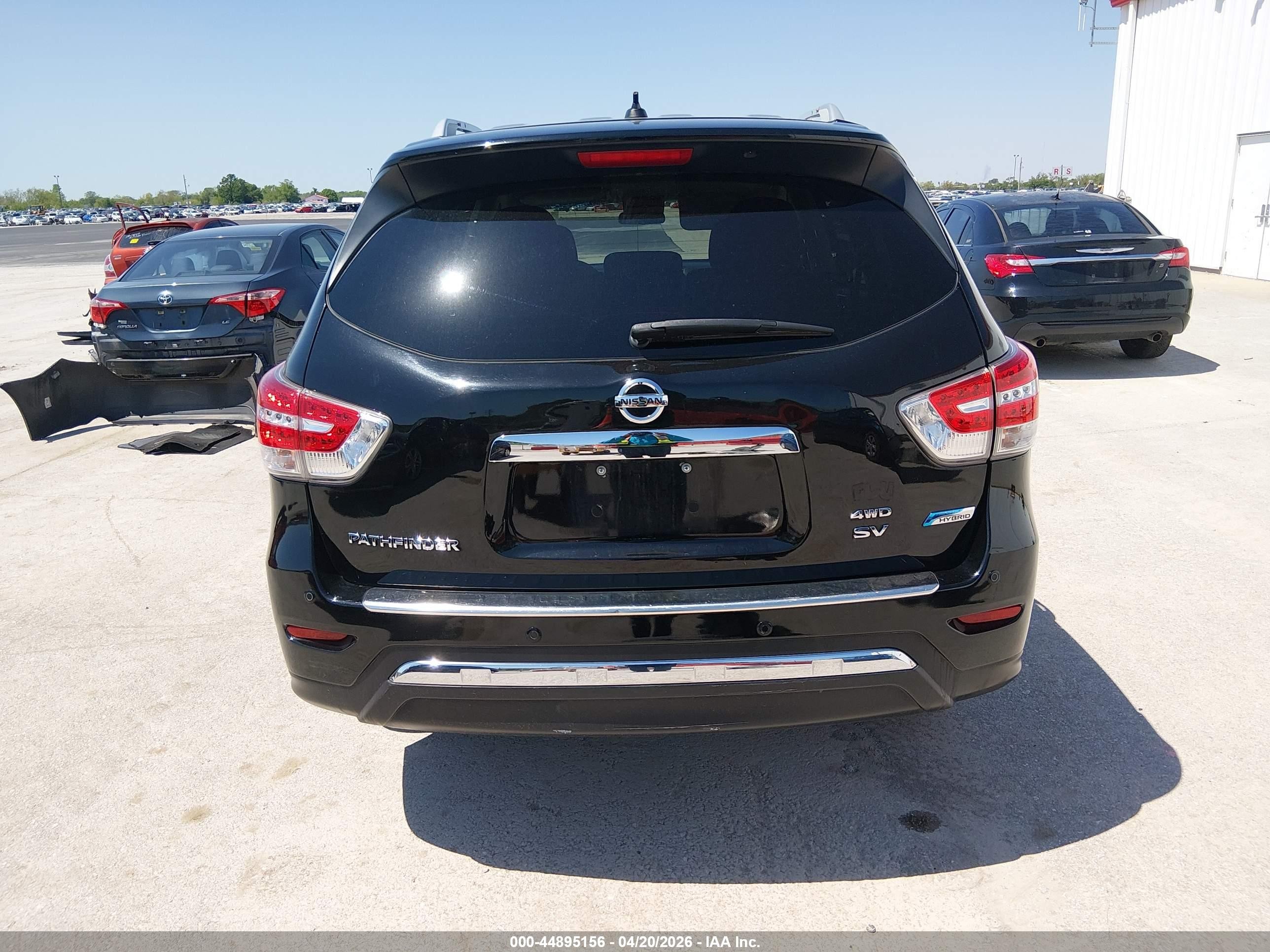 2014 Nissan Pathfinder Hybrid Sv Black vin: 5N1CR2MM5EC659950