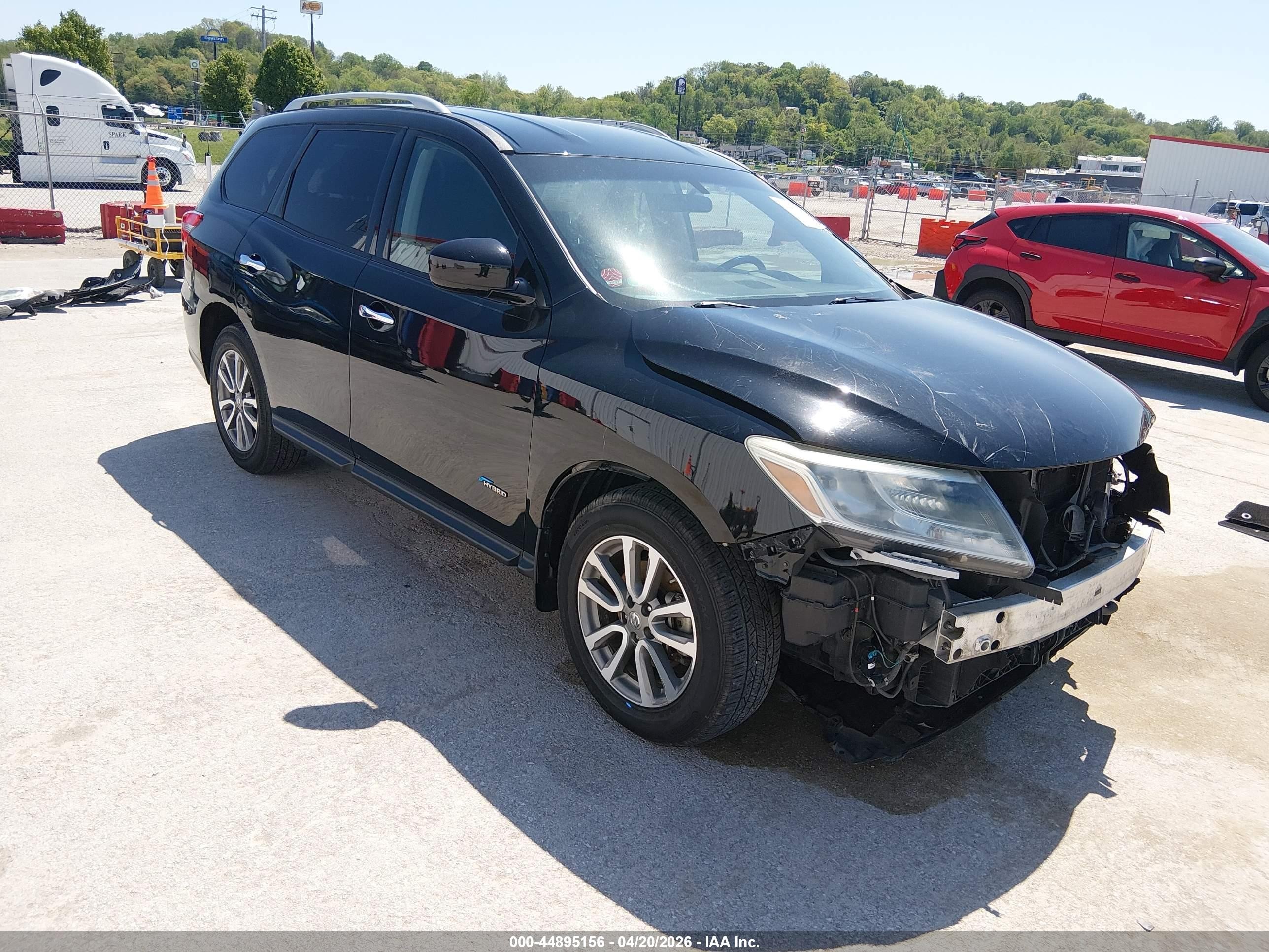 2014 Nissan Pathfinder Hybrid Sv Black vin: 5N1CR2MM5EC659950