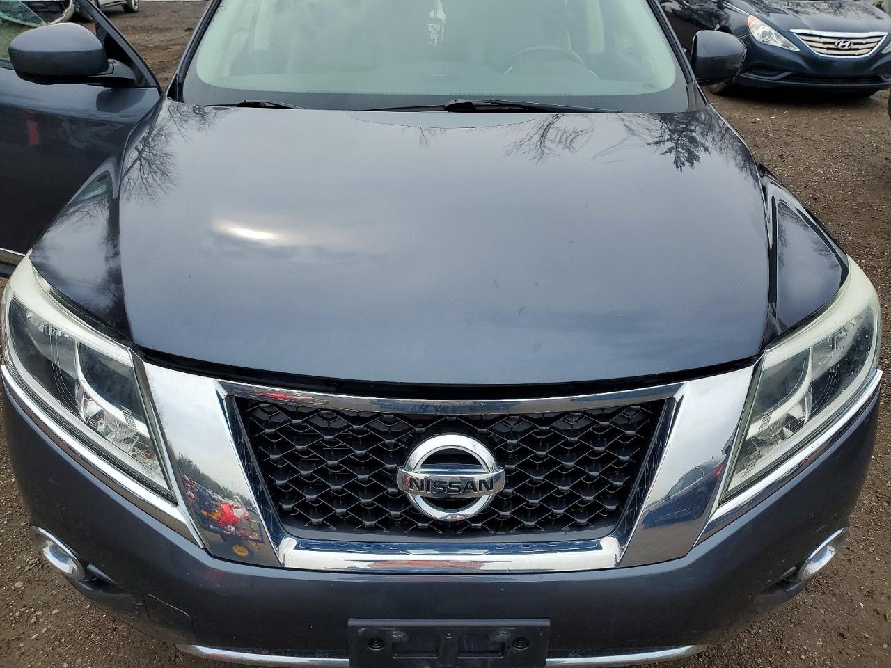 2014 Nissan Pathfinder Hybrid Sv Blue vin: 5N1CR2MMXEC632792