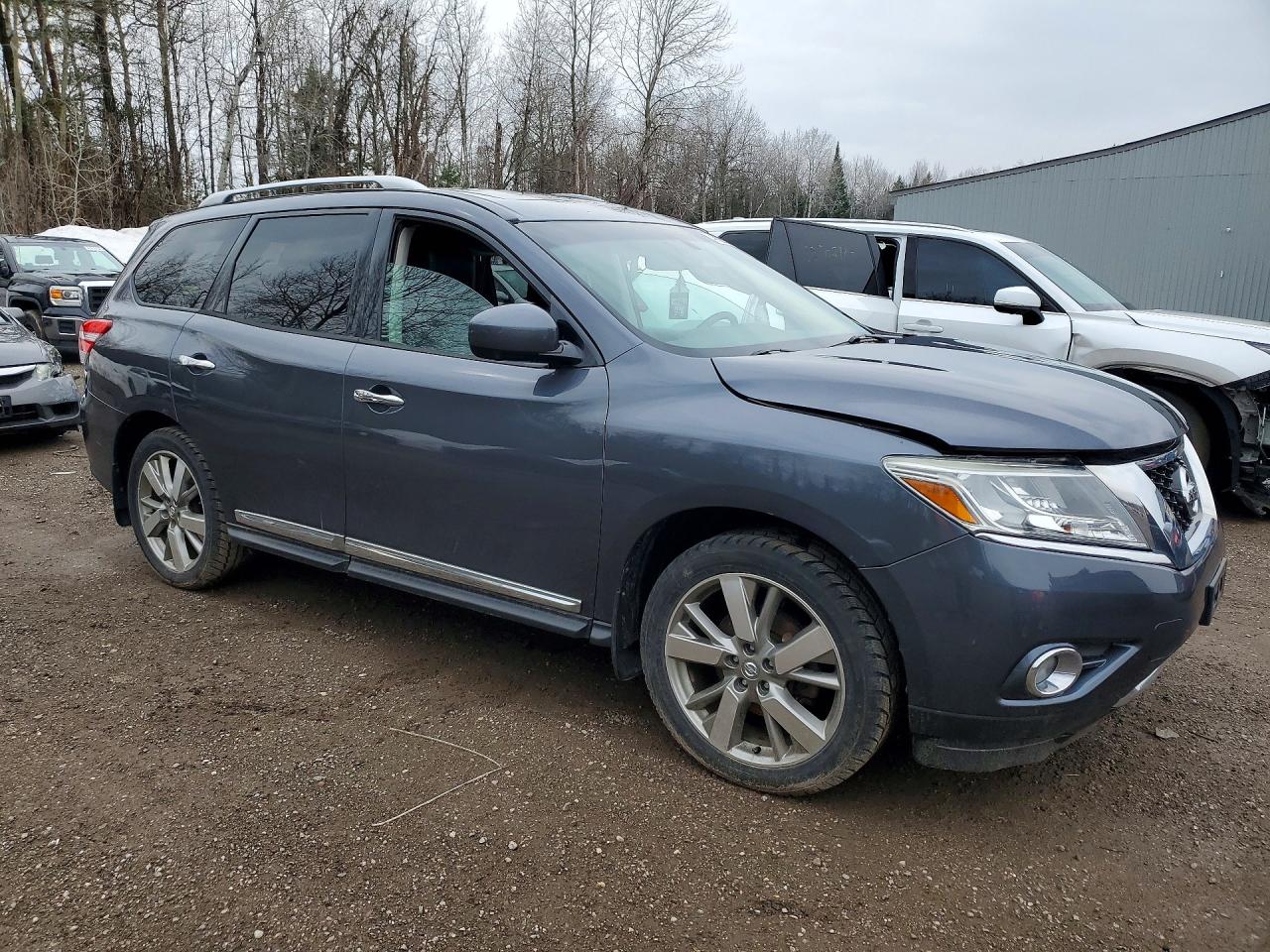 2014 Nissan Pathfinder Hybrid Sv Blue vin: 5N1CR2MMXEC632792