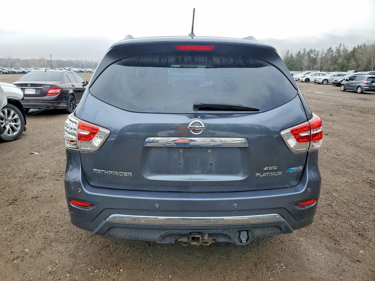 2014 Nissan Pathfinder Hybrid Sv Blue vin: 5N1CR2MMXEC632792