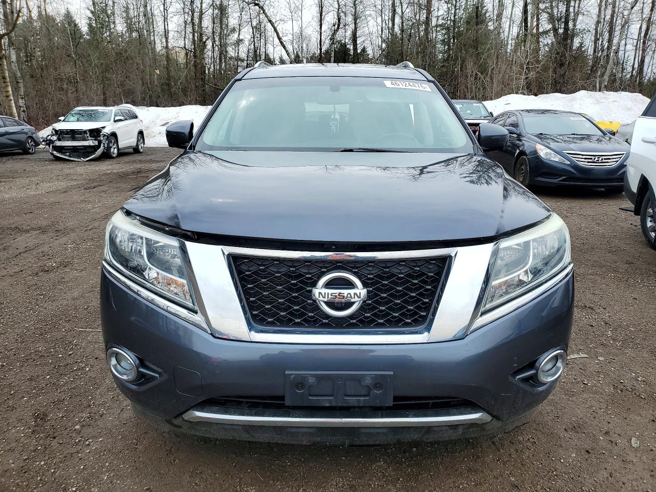 2014 Nissan Pathfinder Hybrid Sv Blue vin: 5N1CR2MMXEC632792