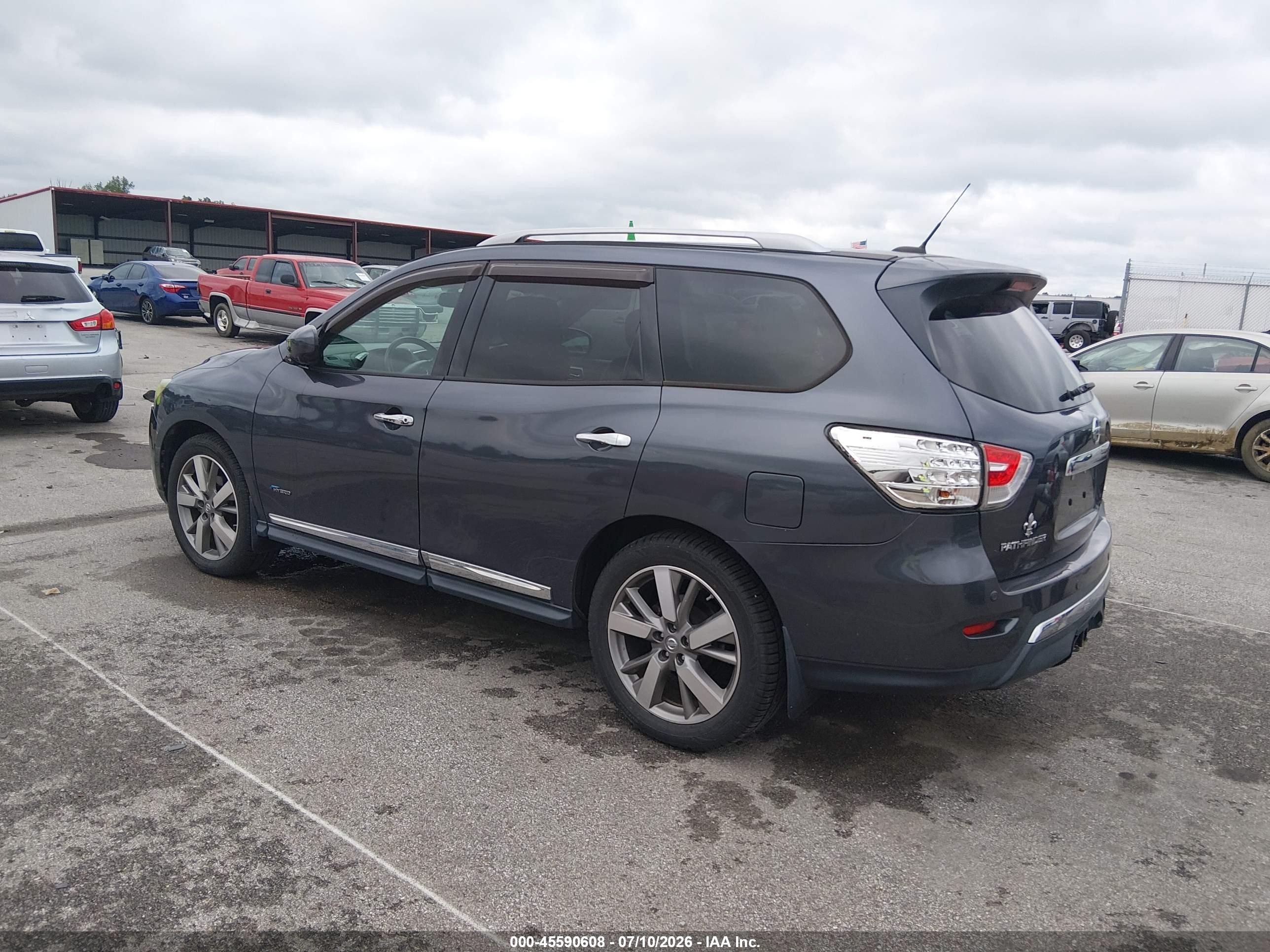 2014 Nissan Pathfinder Hybrid Platinum Серый vin: 5N1CR2MMXEC661788