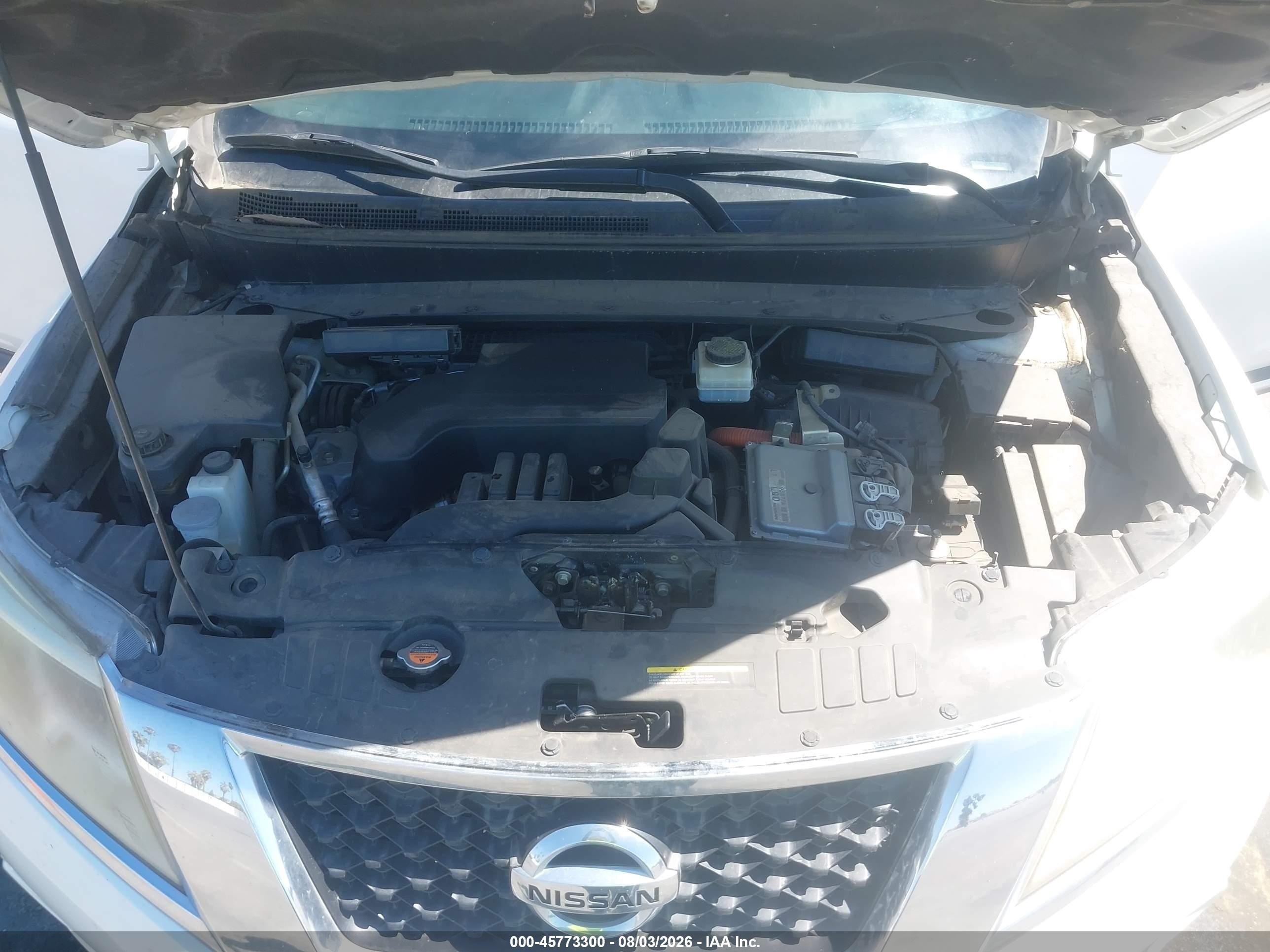 2014 Nissan Pathfinder Hybrid Sv Белый vin: 5N1CR2MN0EC643518