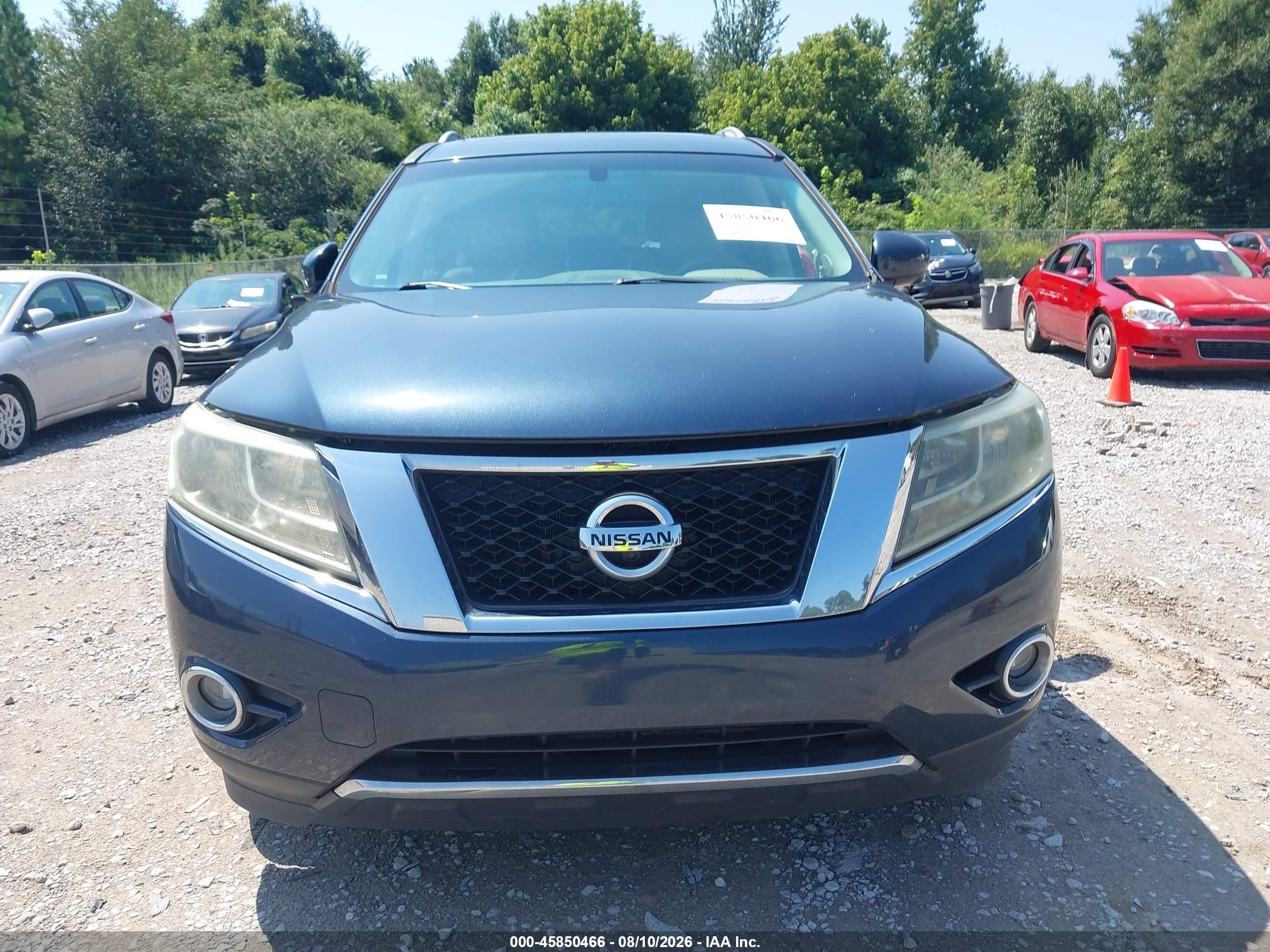 2014 Nissan Pathfinder Hybrid Platinum Синий vin: 5N1CR2MN0EC662120