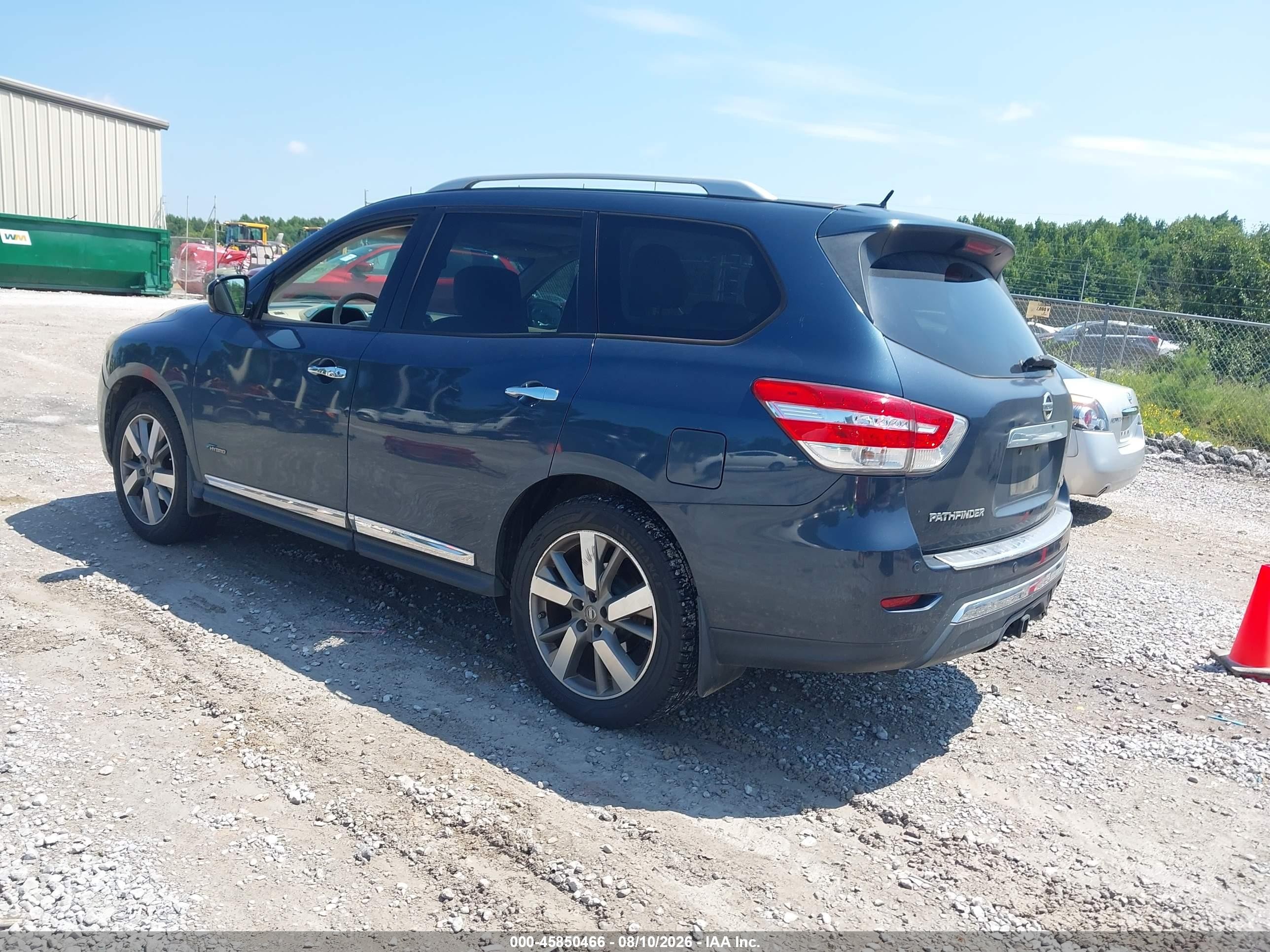 2014 Nissan Pathfinder Hybrid Platinum Синий vin: 5N1CR2MN0EC662120