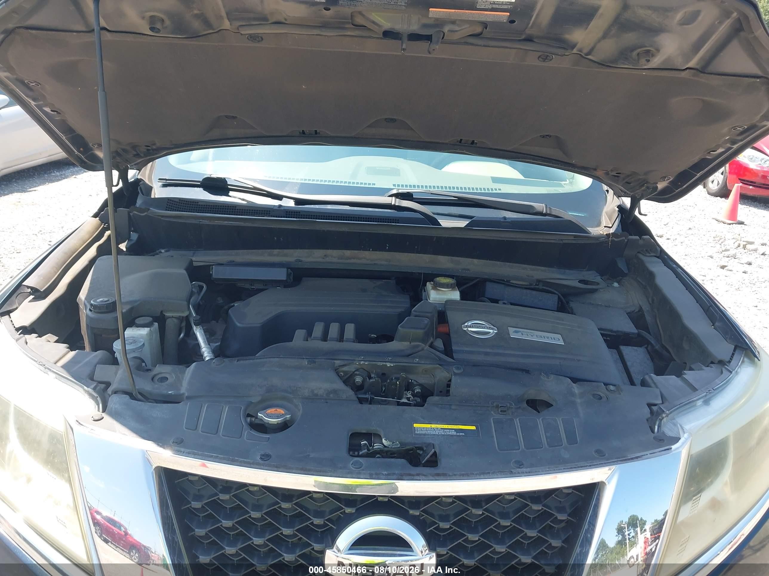 2014 Nissan Pathfinder Hybrid Platinum Синий vin: 5N1CR2MN0EC662120