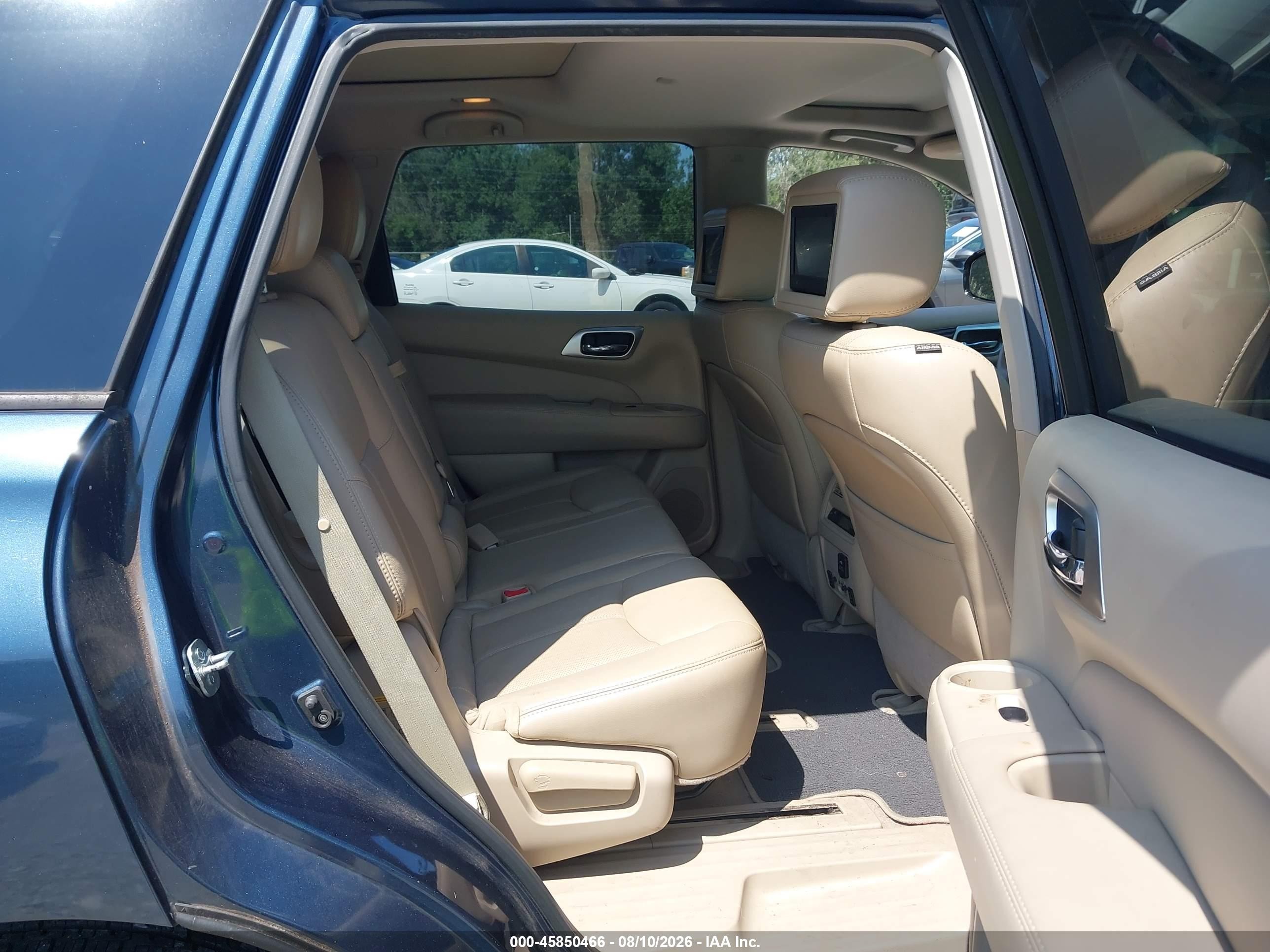 2014 Nissan Pathfinder Hybrid Platinum Синий vin: 5N1CR2MN0EC662120