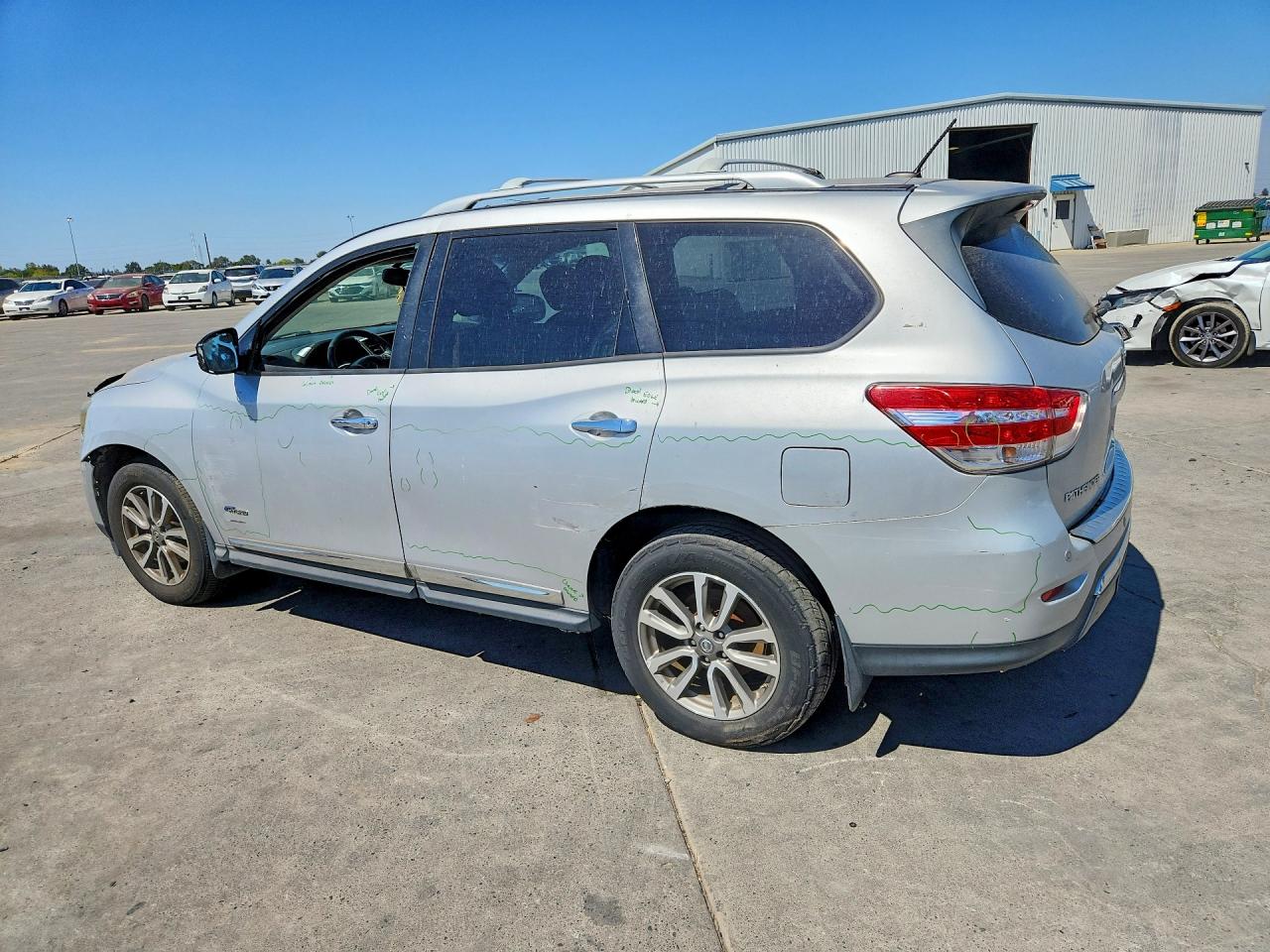 2014 Nissan Pathfinder Hybrid Sl Silver vin: 5N1CR2MN2EC659266