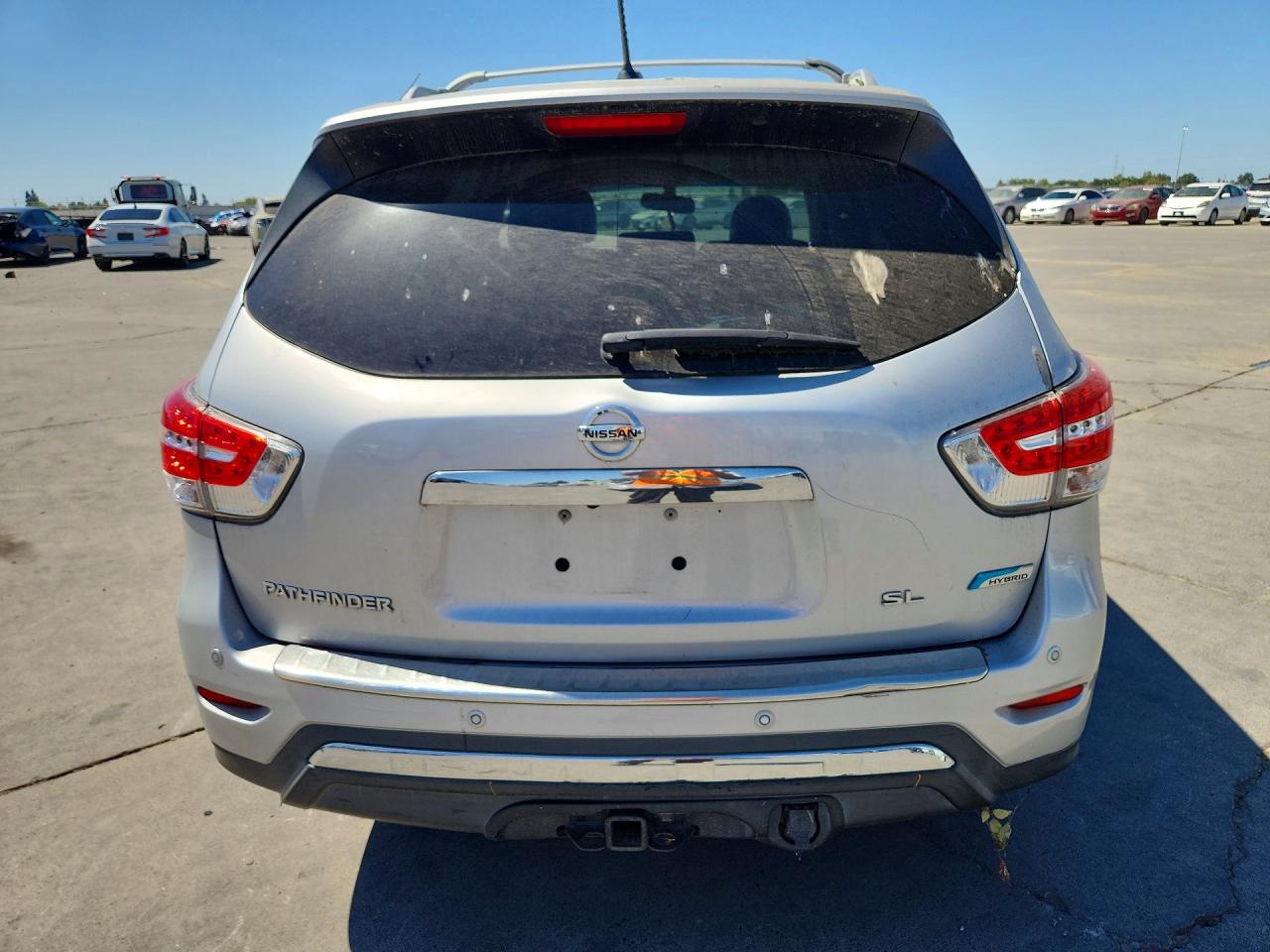 2014 Nissan Pathfinder Hybrid Sl Silver vin: 5N1CR2MN2EC659266