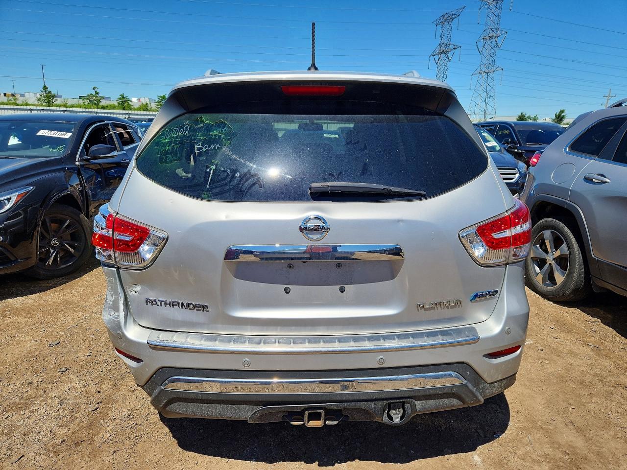 2014 Nissan Pathfinder Hybrid Sv Silver vin: 5N1CR2MN2EC661647