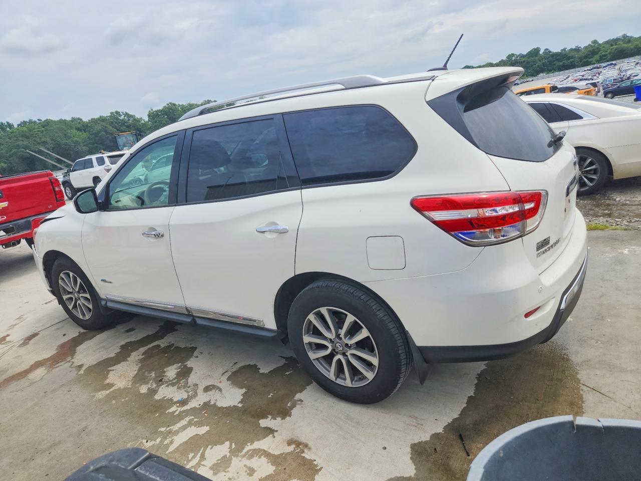 2014 Nissan Pathfinder Hybrid Sl White vin: 5N1CR2MN6EC638632