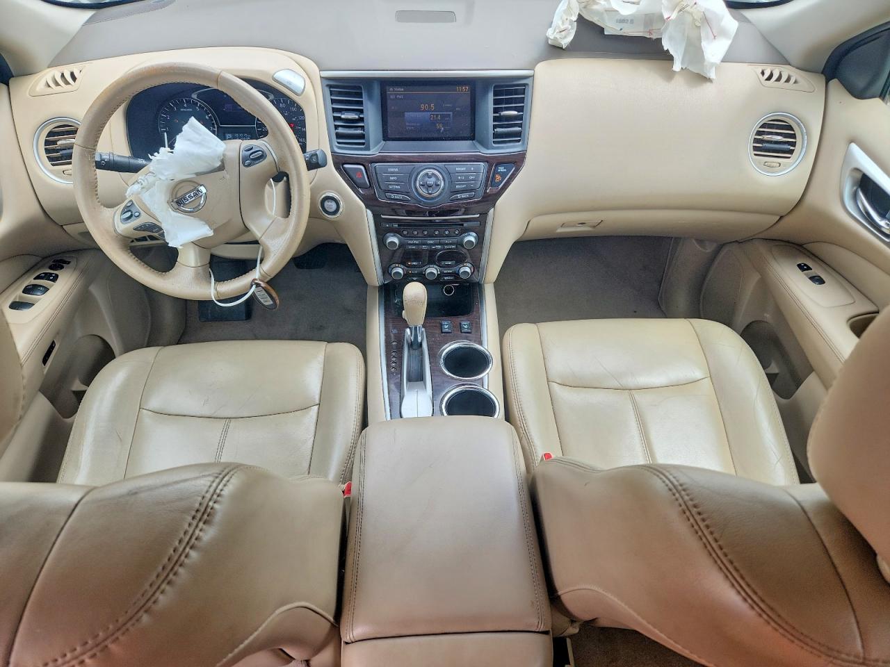 2014 Nissan Pathfinder Hybrid Sl White vin: 5N1CR2MN6EC638632