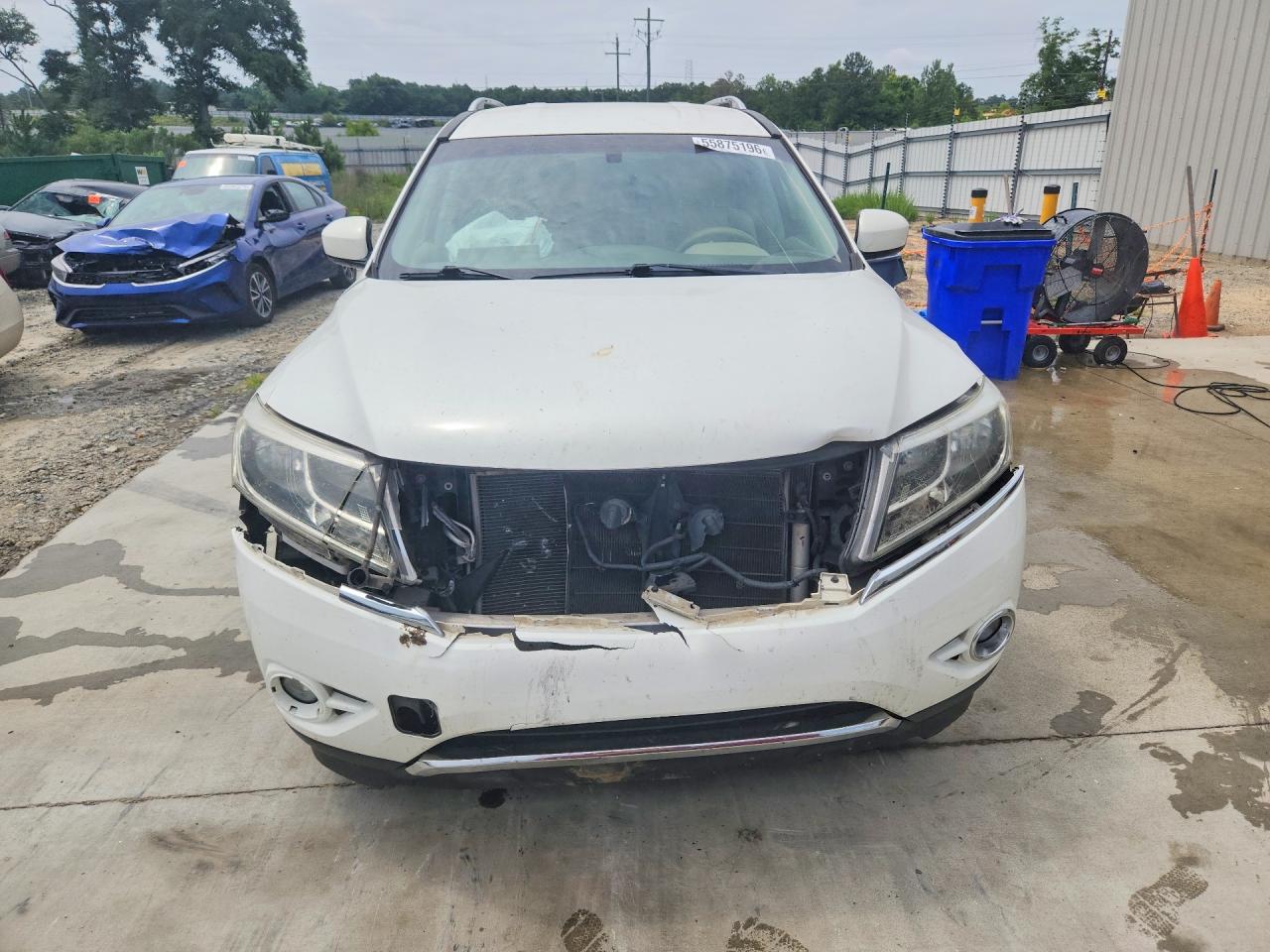 2014 Nissan Pathfinder Hybrid Sl White vin: 5N1CR2MN6EC638632