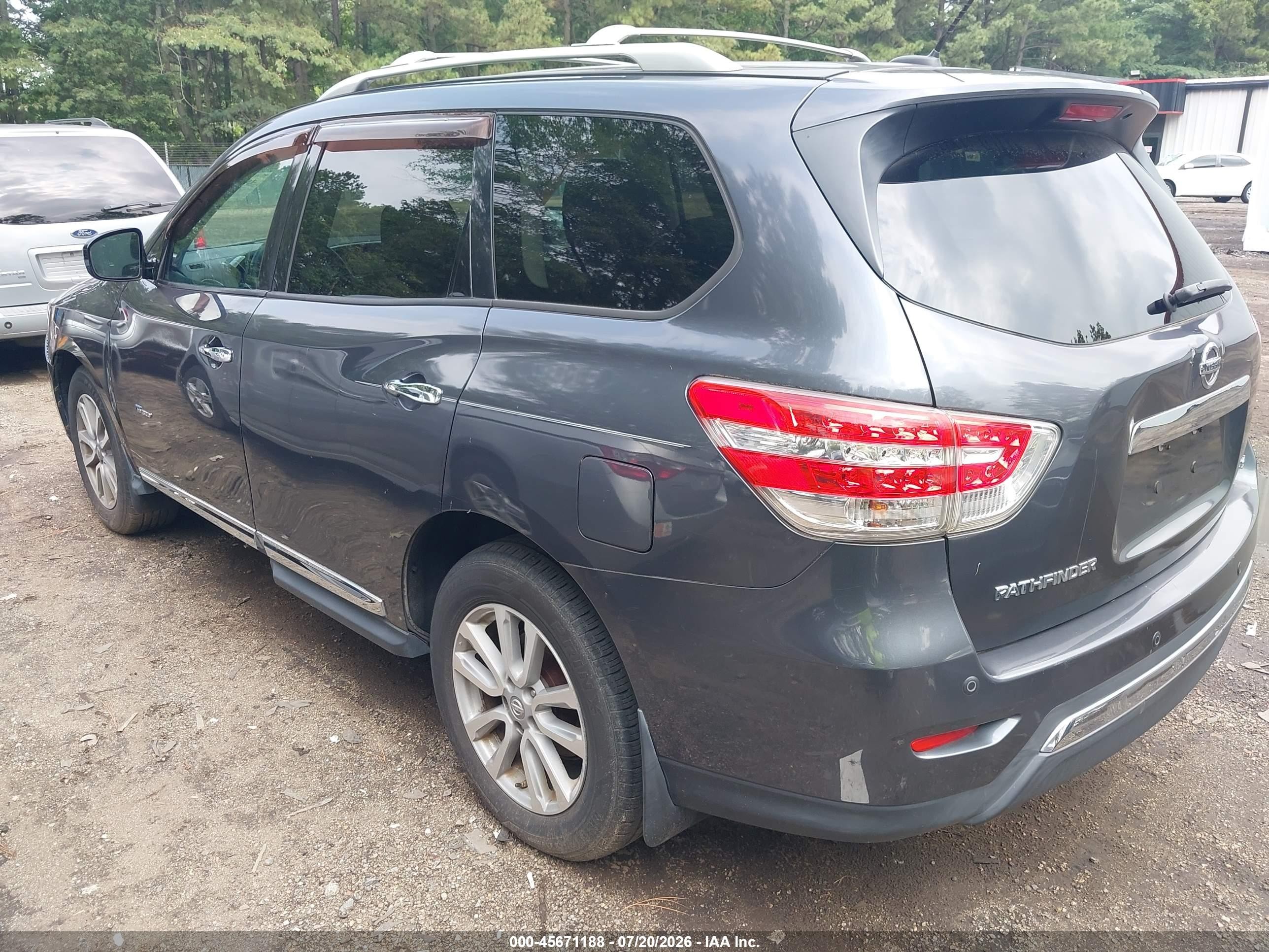2014 Nissan Pathfinder Hybrid Sl Gray vin: 5N1CR2MN6EC650389