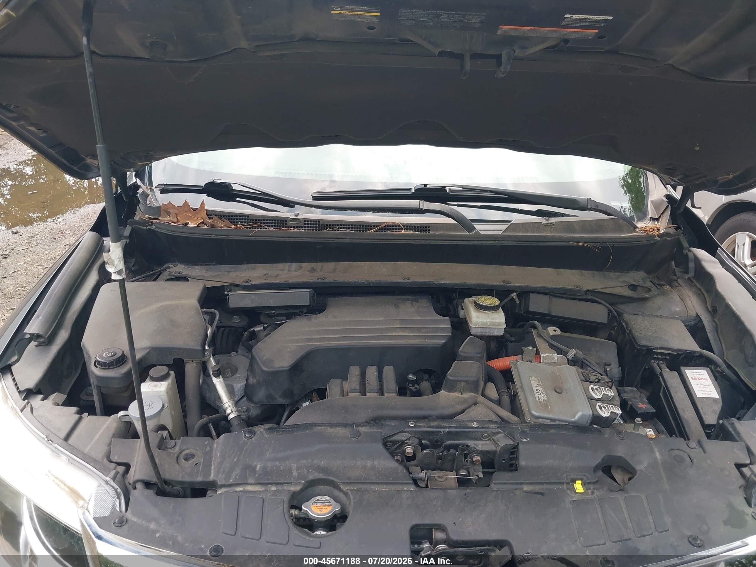2014 Nissan Pathfinder Hybrid Sl Gray vin: 5N1CR2MN6EC650389