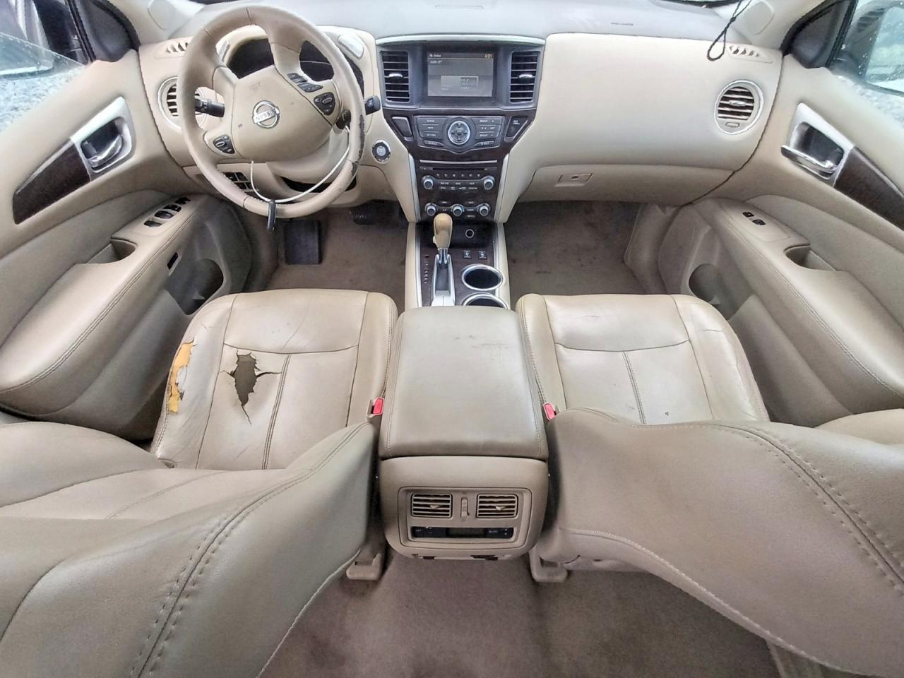 2014 Nissan Pathfinder Hybrid Sl White vin: 5N1CR2MN7EC661045