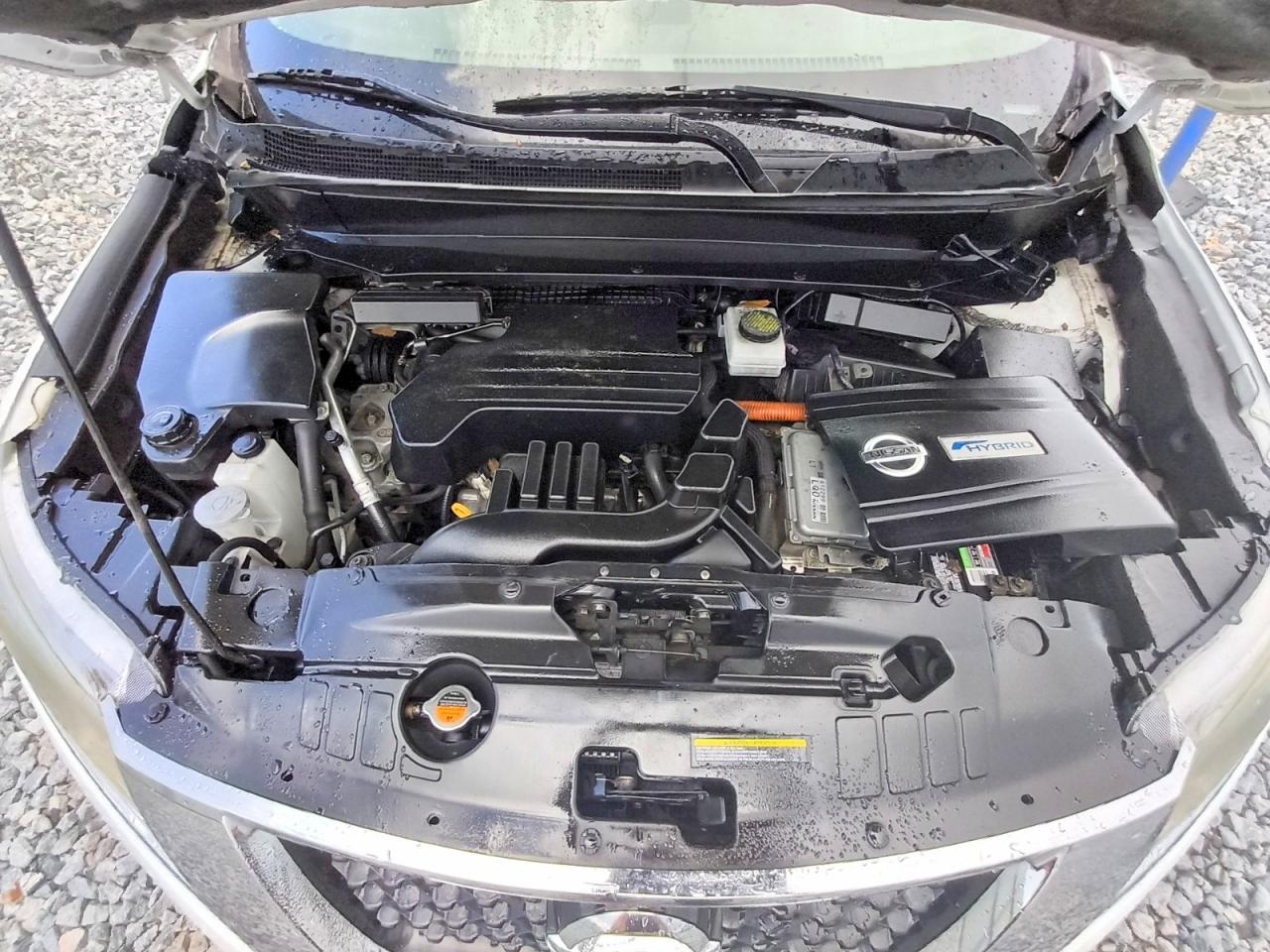 2014 Nissan Pathfinder Hybrid Sl White vin: 5N1CR2MN7EC661045