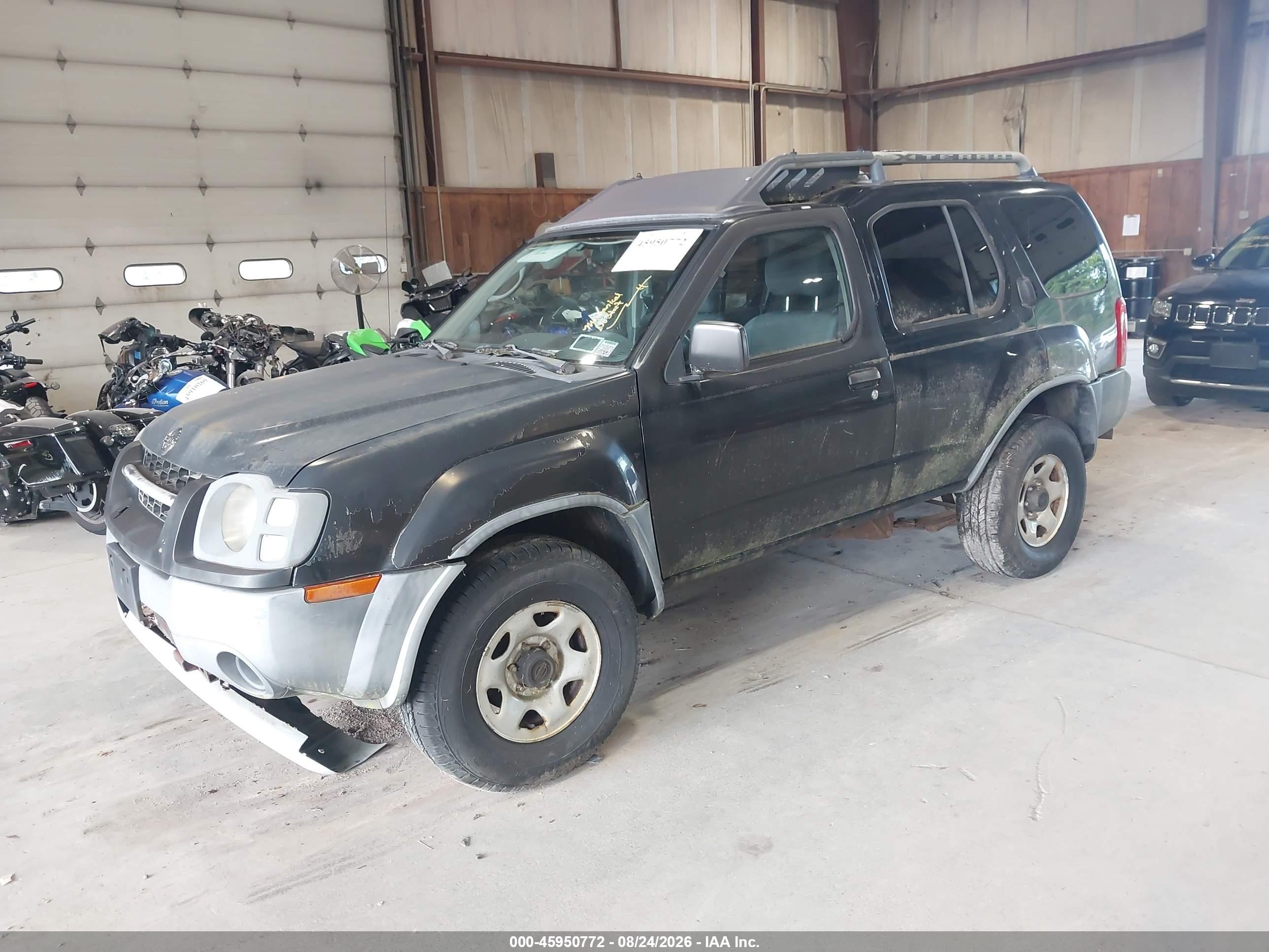 2002 Nissan Xterra Xe Black vin: 5N1DD28T12C592294