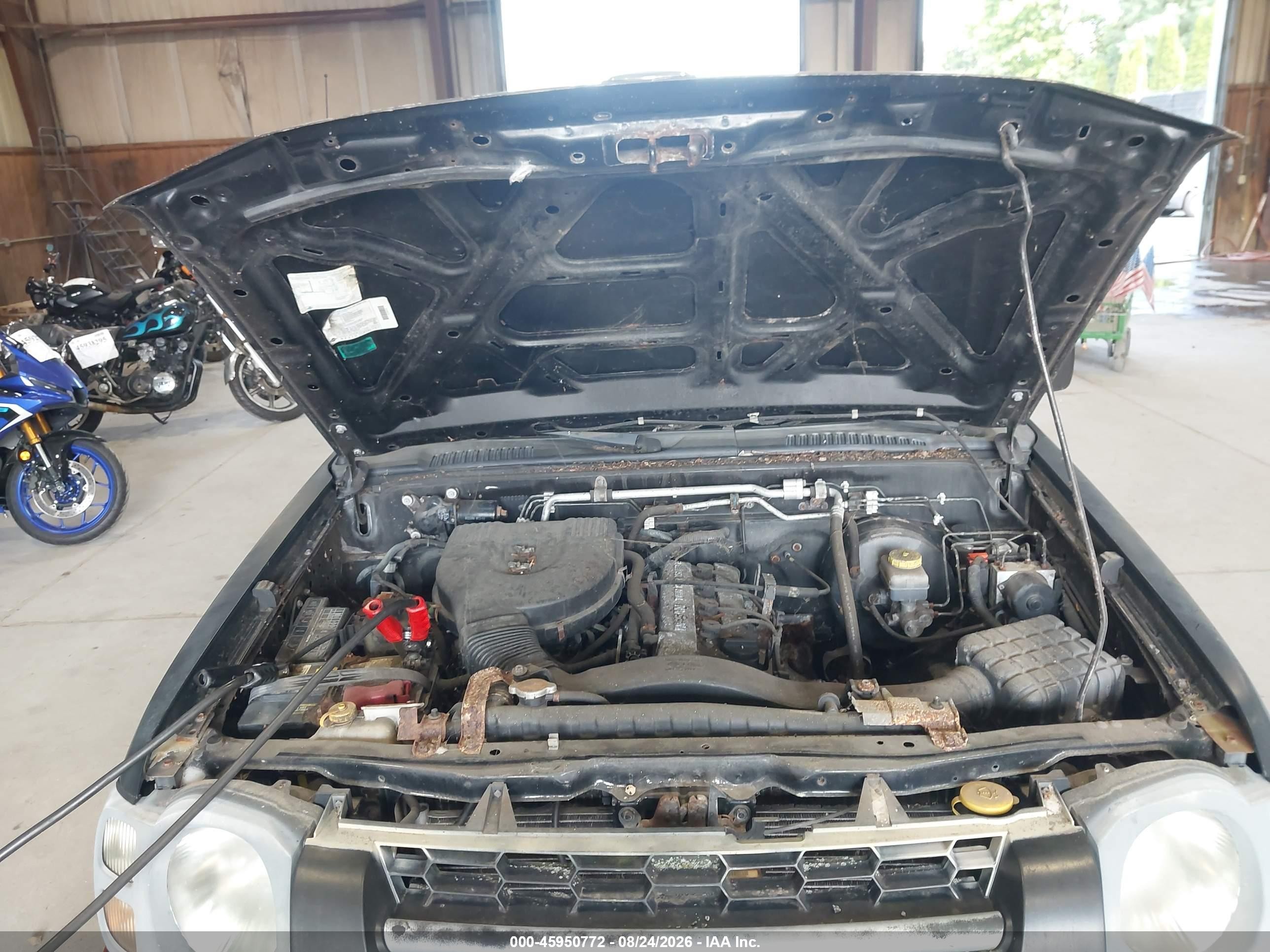 2002 Nissan Xterra Xe Black vin: 5N1DD28T12C592294