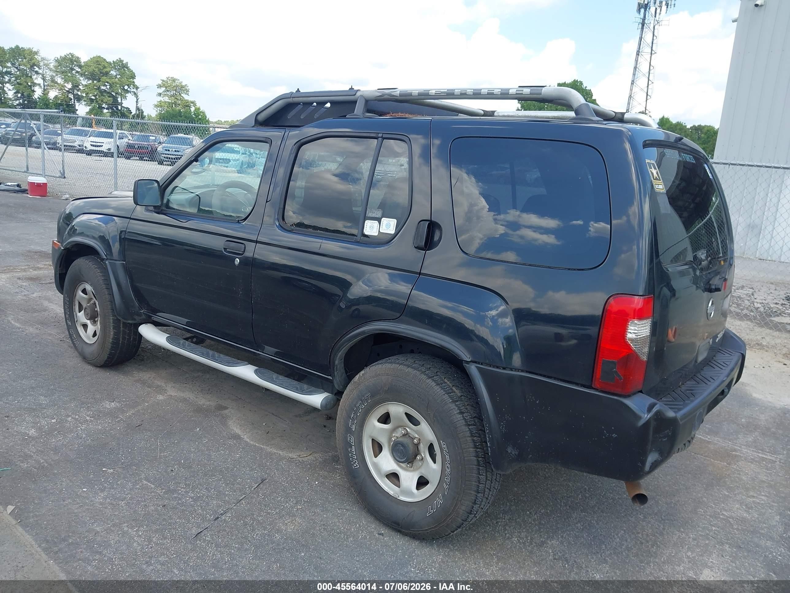 2002 Nissan Xterra Xe Black vin: 5N1DD28T32C605434