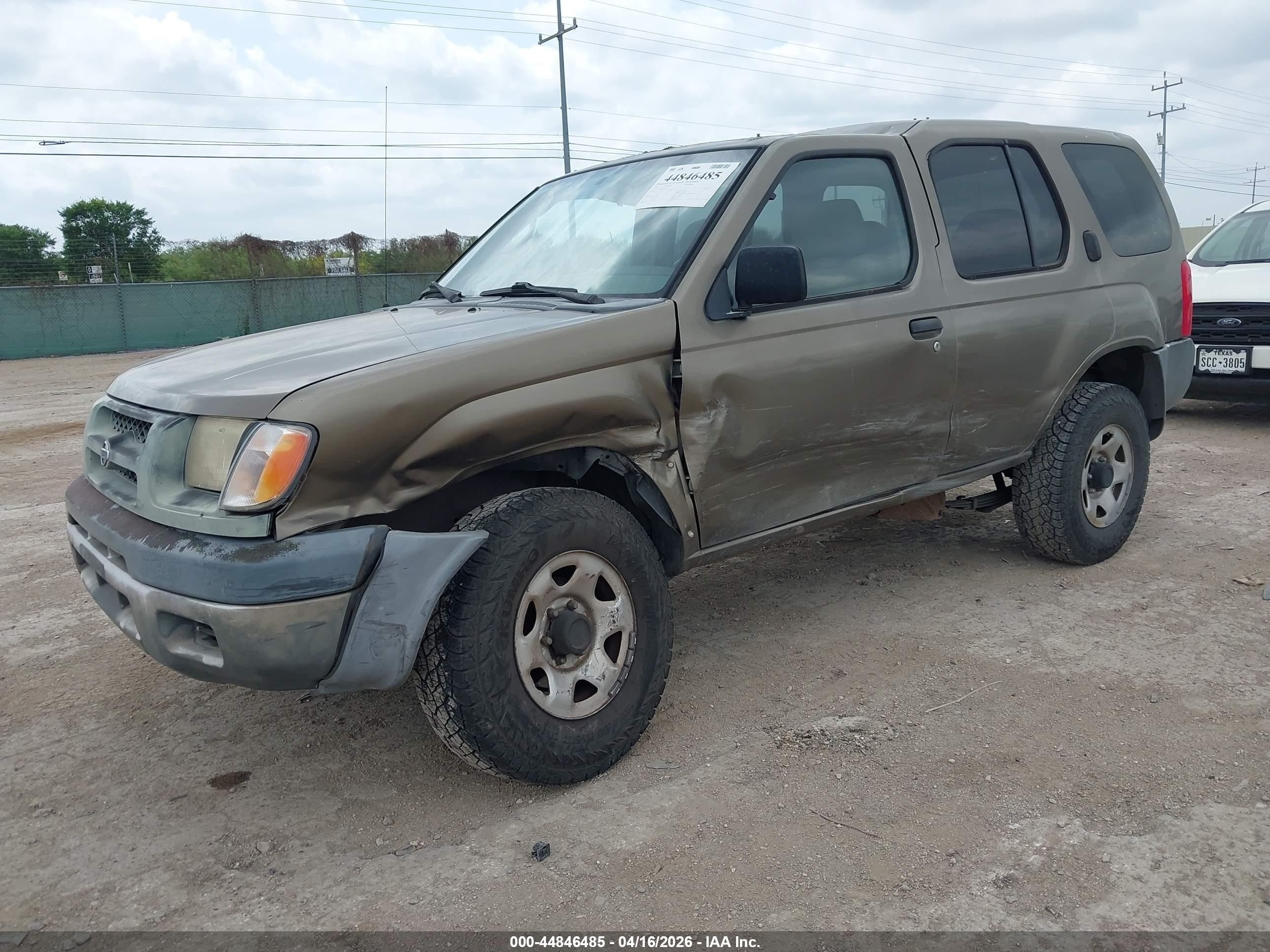 2001 Nissan Xterra Xe Бежевый vin: 5N1DD28T41C547221