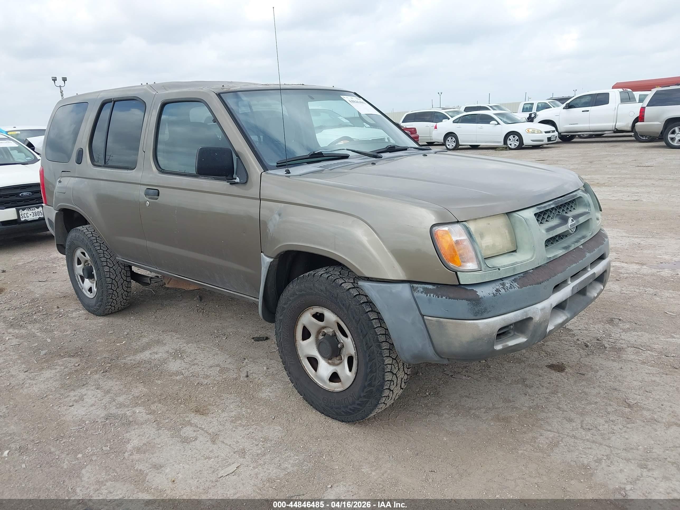 2001 Nissan Xterra Xe Бежевый vin: 5N1DD28T41C547221