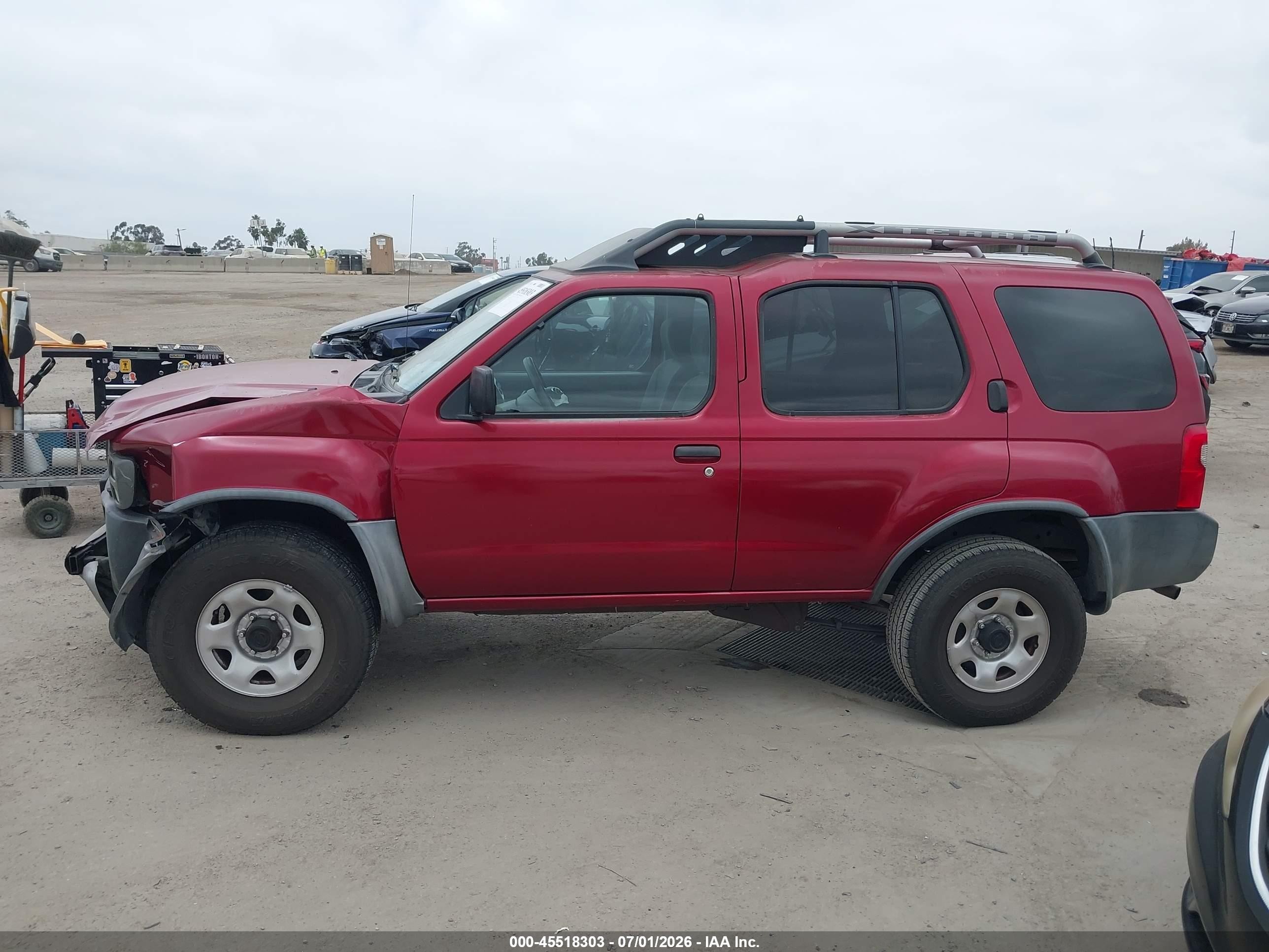 2002 Nissan Xterra Xe Red vin: 5N1DD28T82C584418